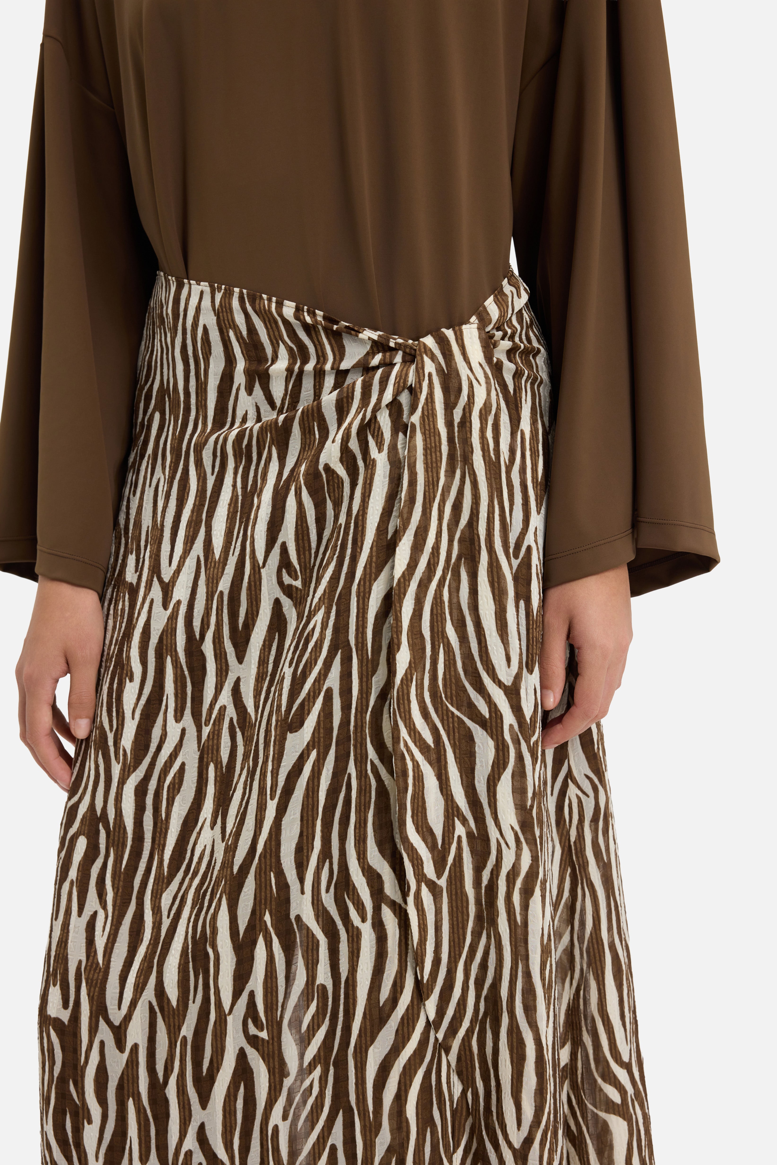 Sarong Skirt | Brown Zebra