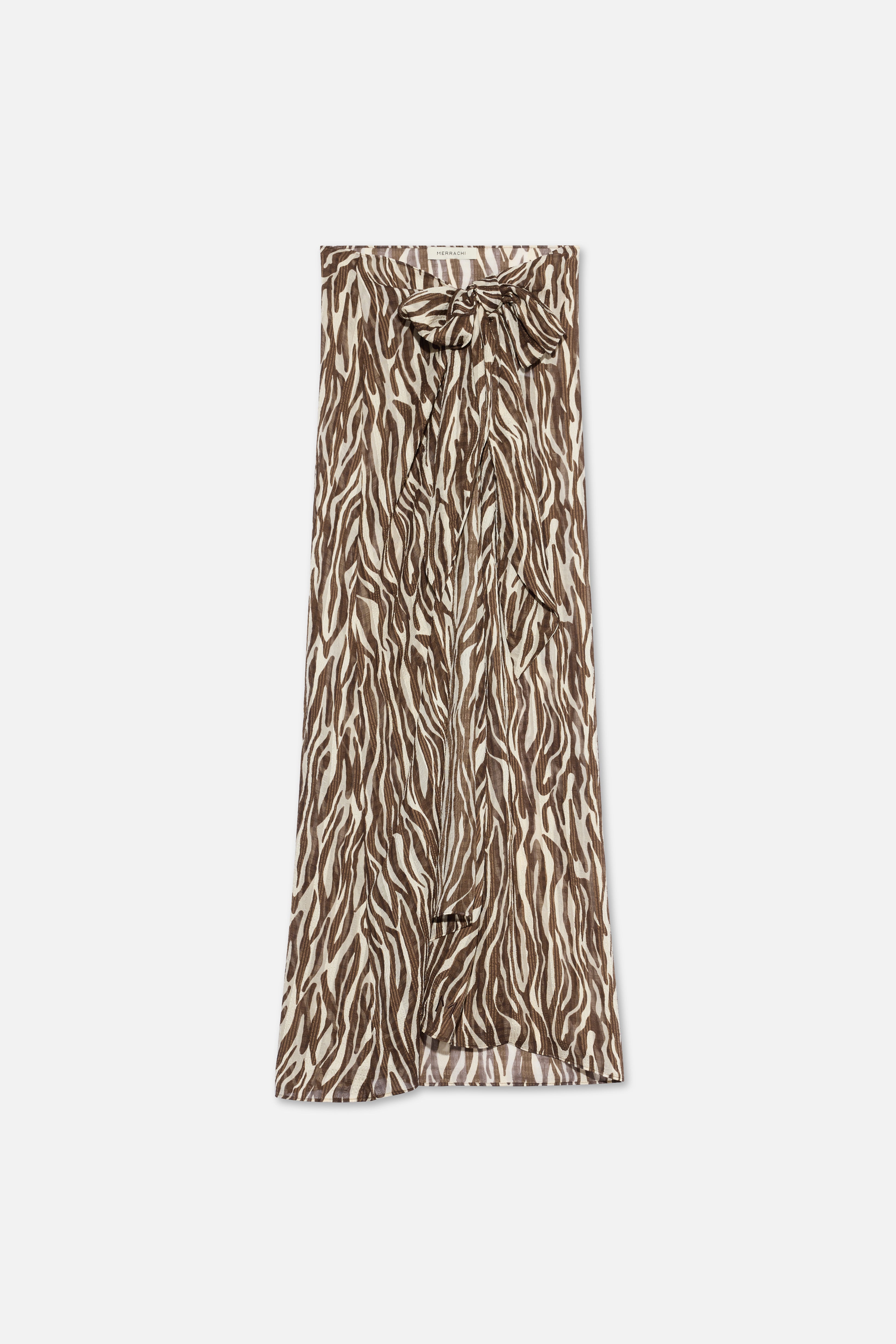 Sarong Skirt | Brown Zebra