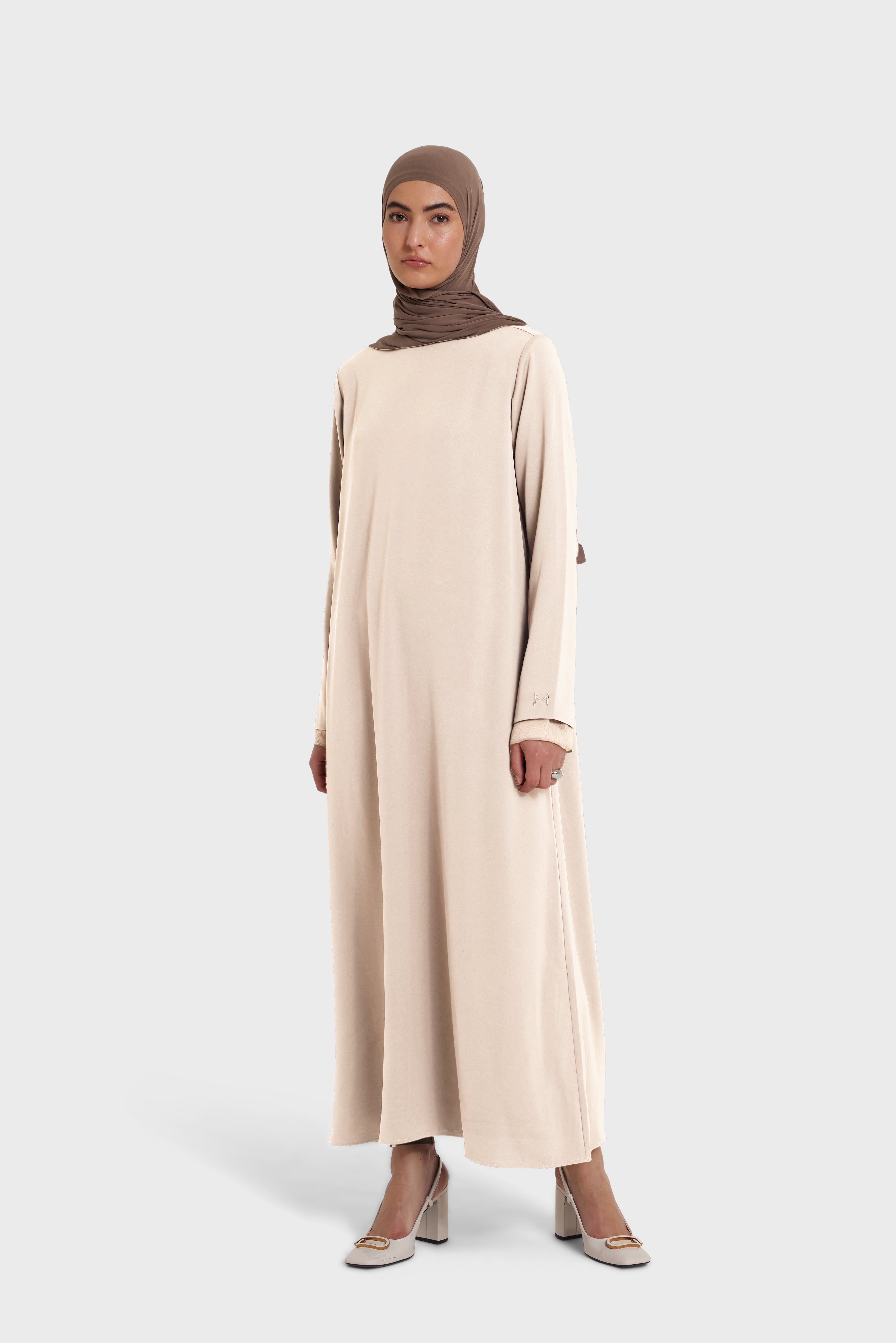 Satin Dress | Sand