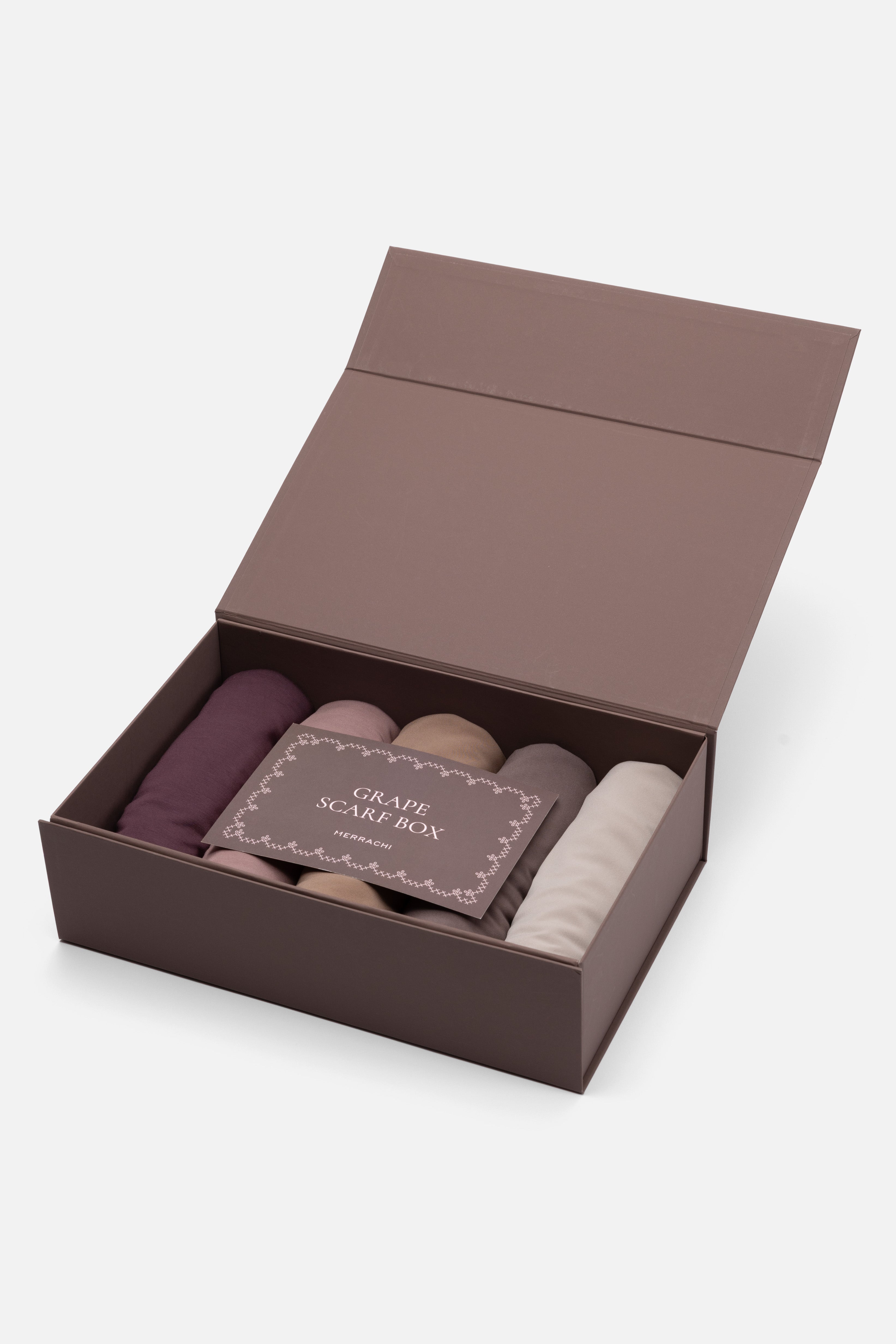 Grape Scarf Gift Box | Multi Color