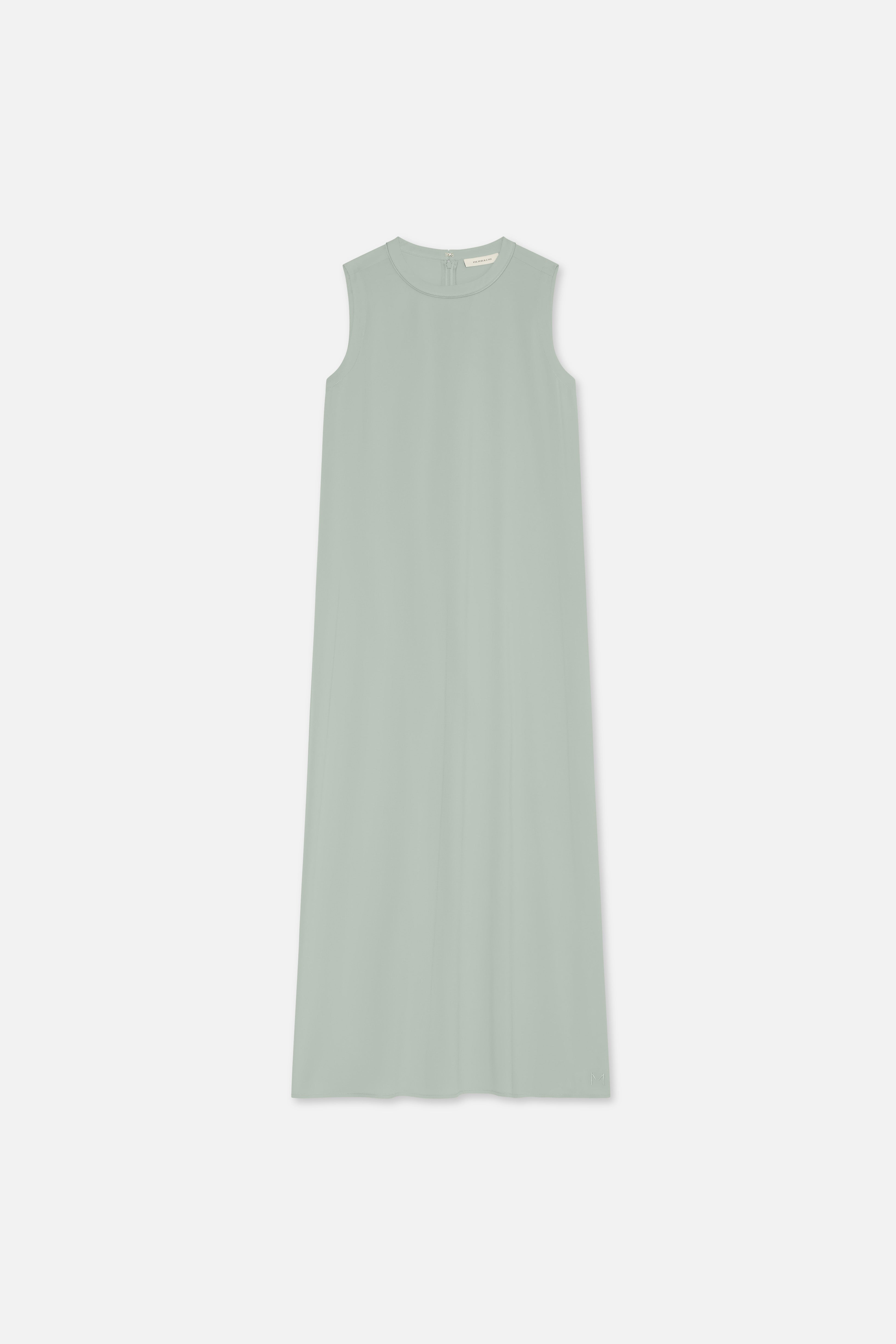 Sleeveless Woven Dress Regular | Aqua Gray