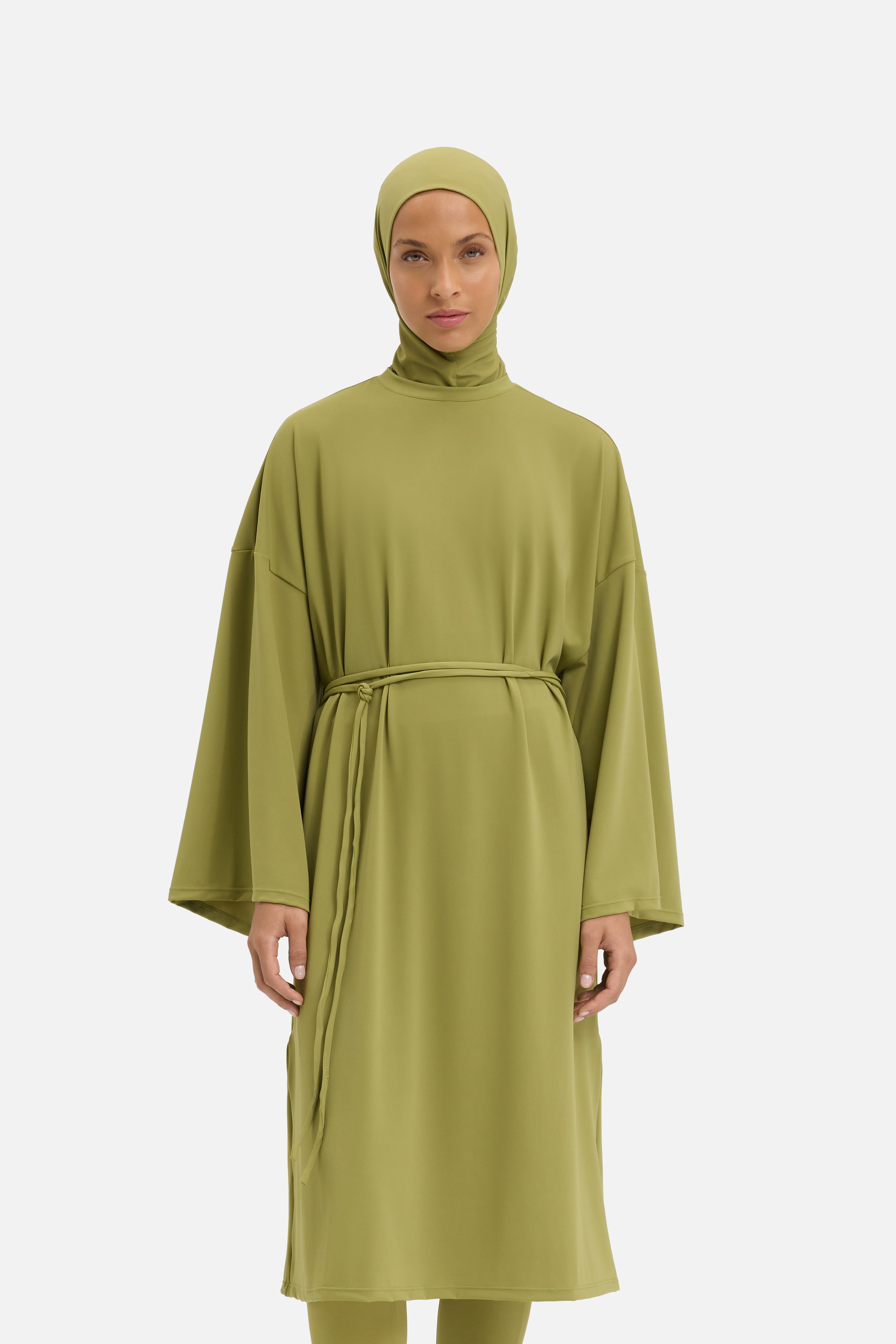 T-Shirt Swim Dress | Ground Basil