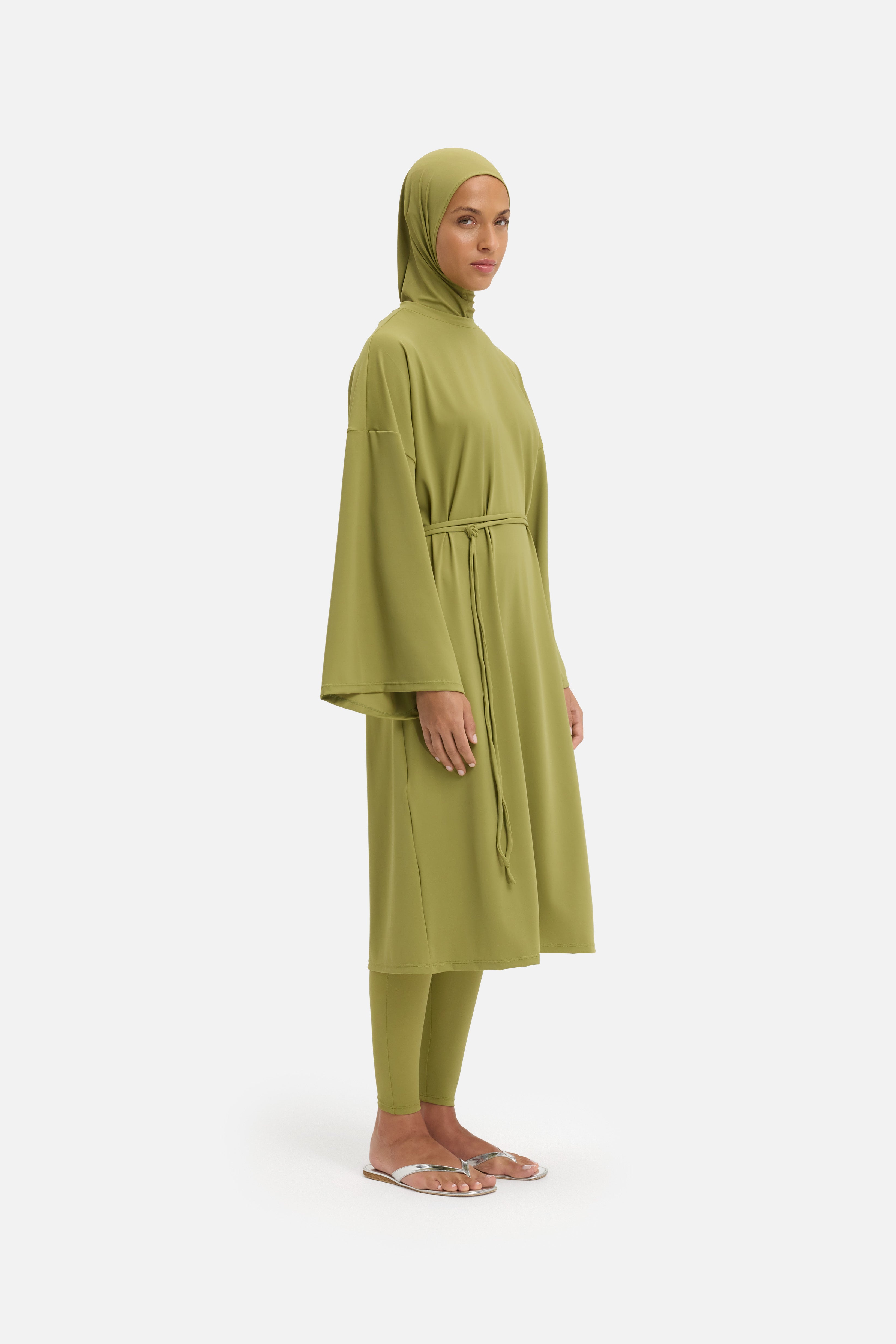 T-Shirt Swim Dress | Ground Basil
