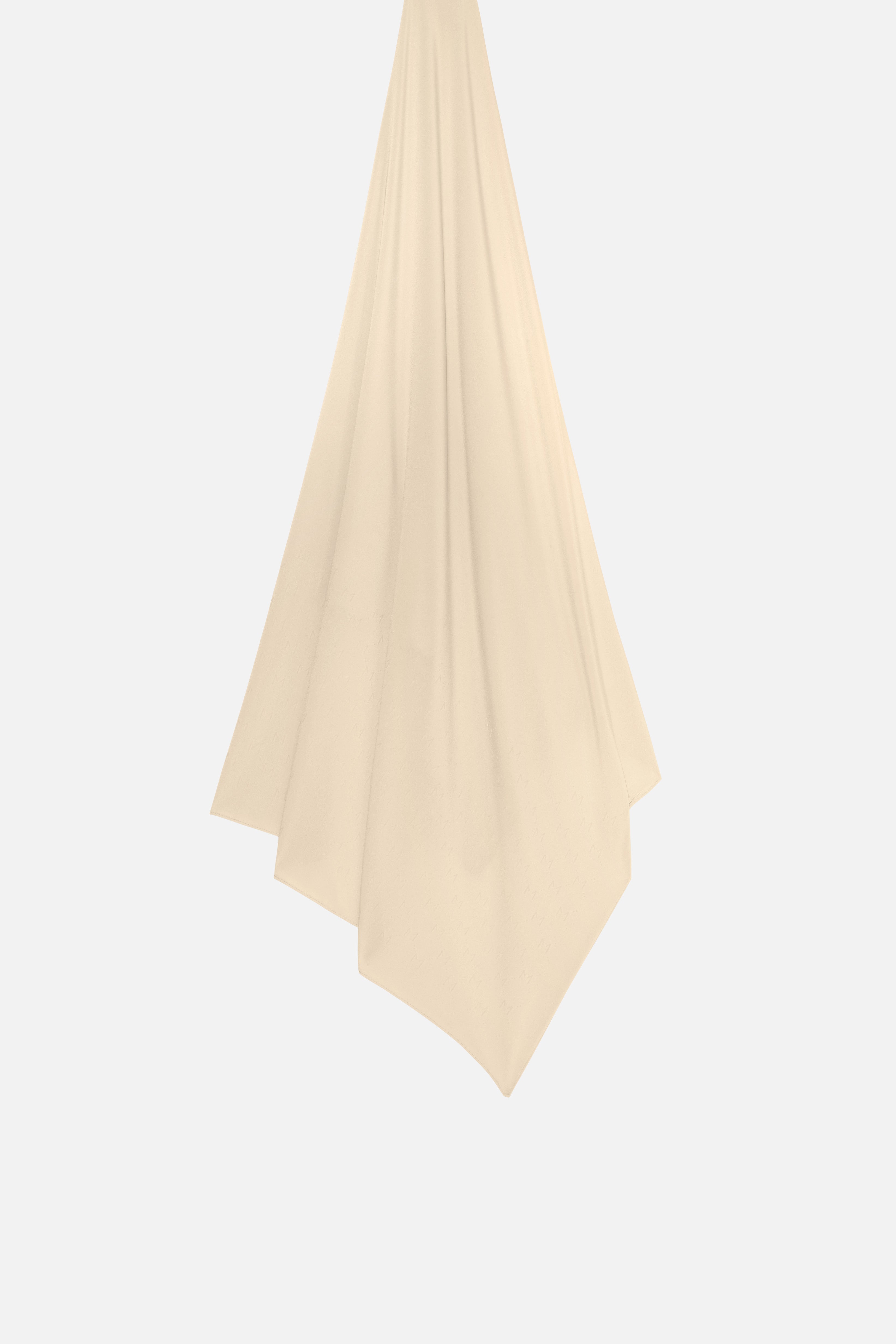 The Monogram Flock Scarf Premium | Sand