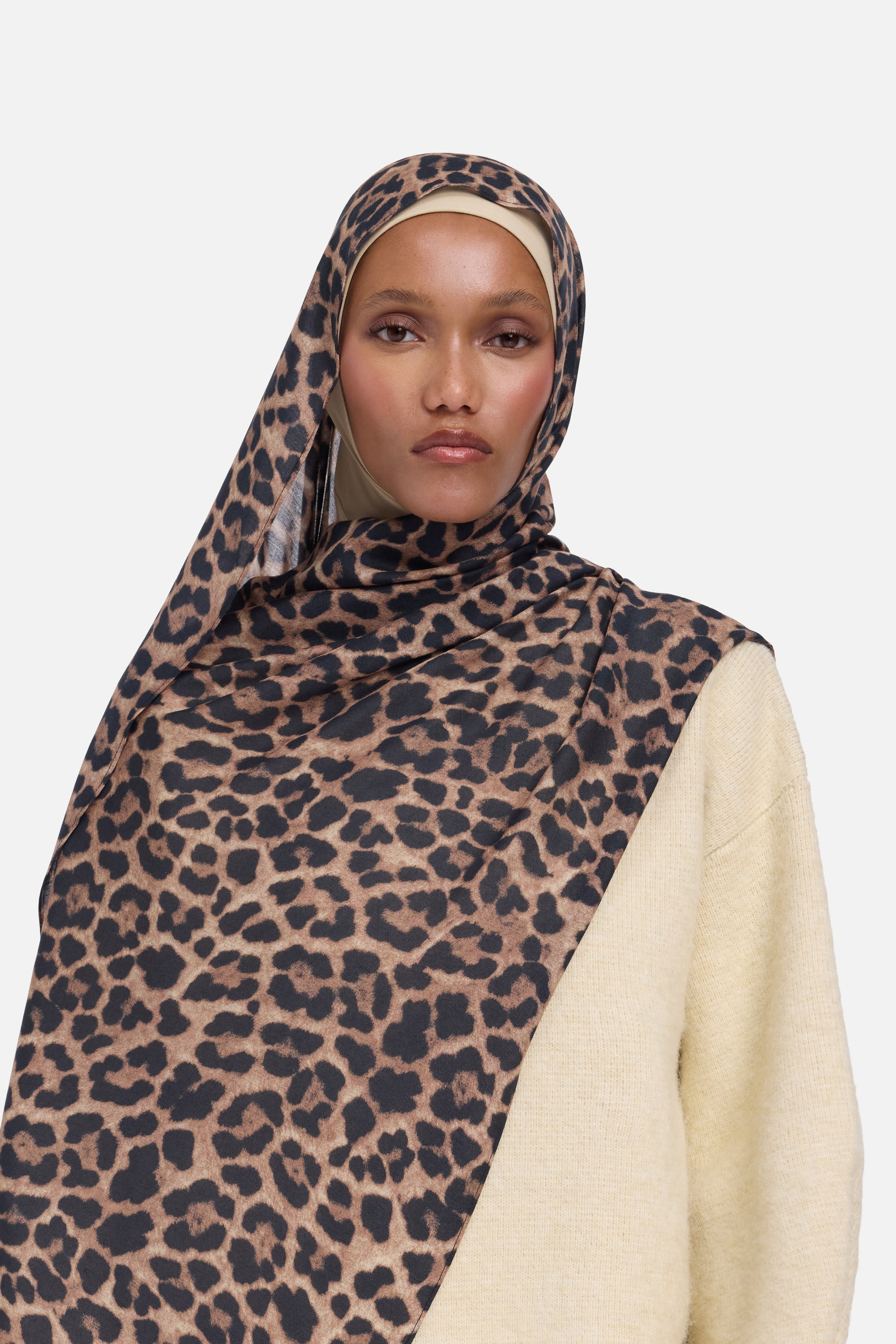 Weightless Woven Scarf | Leopard | MERRACHI