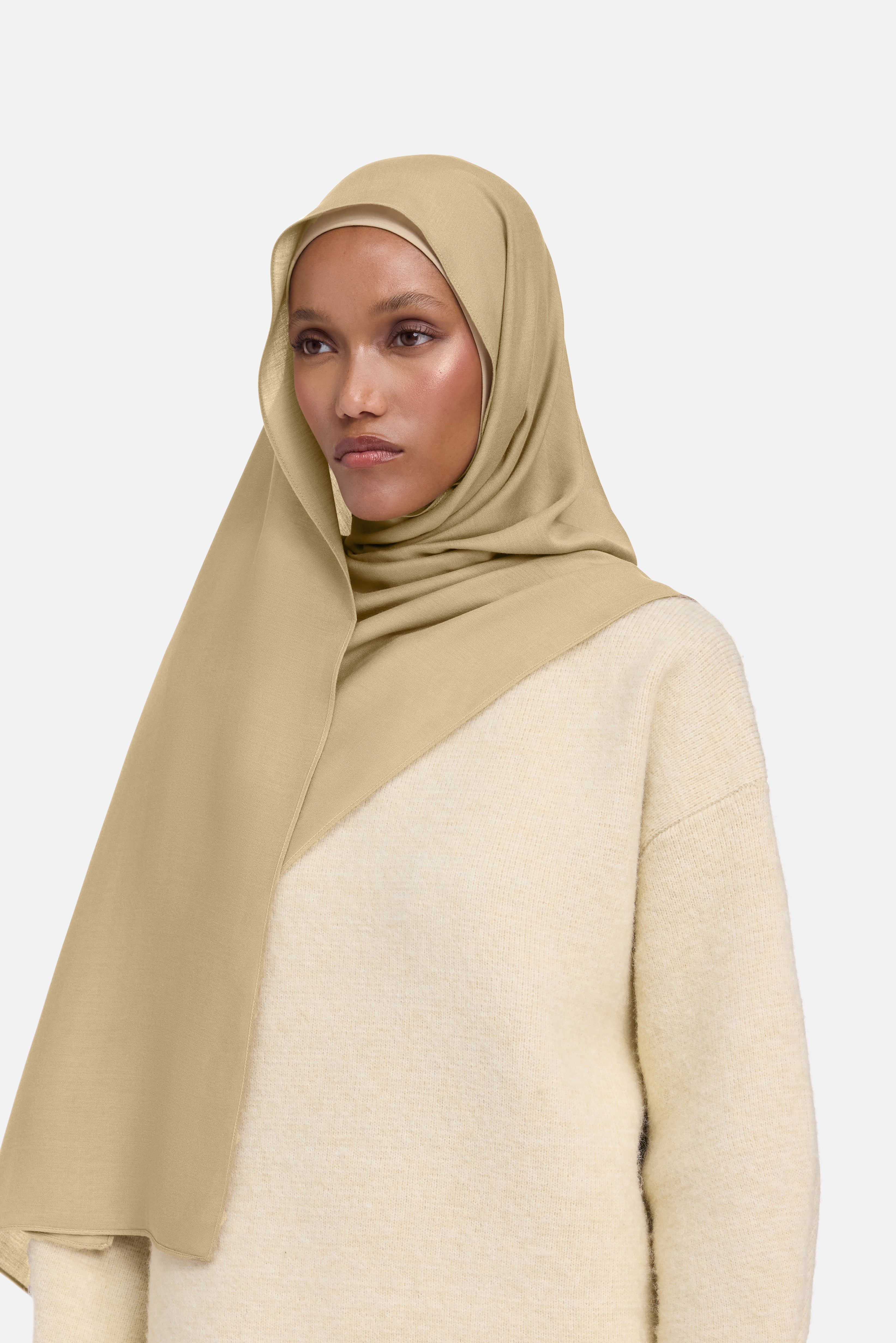 Weightless Woven Scarf | Moss Beige