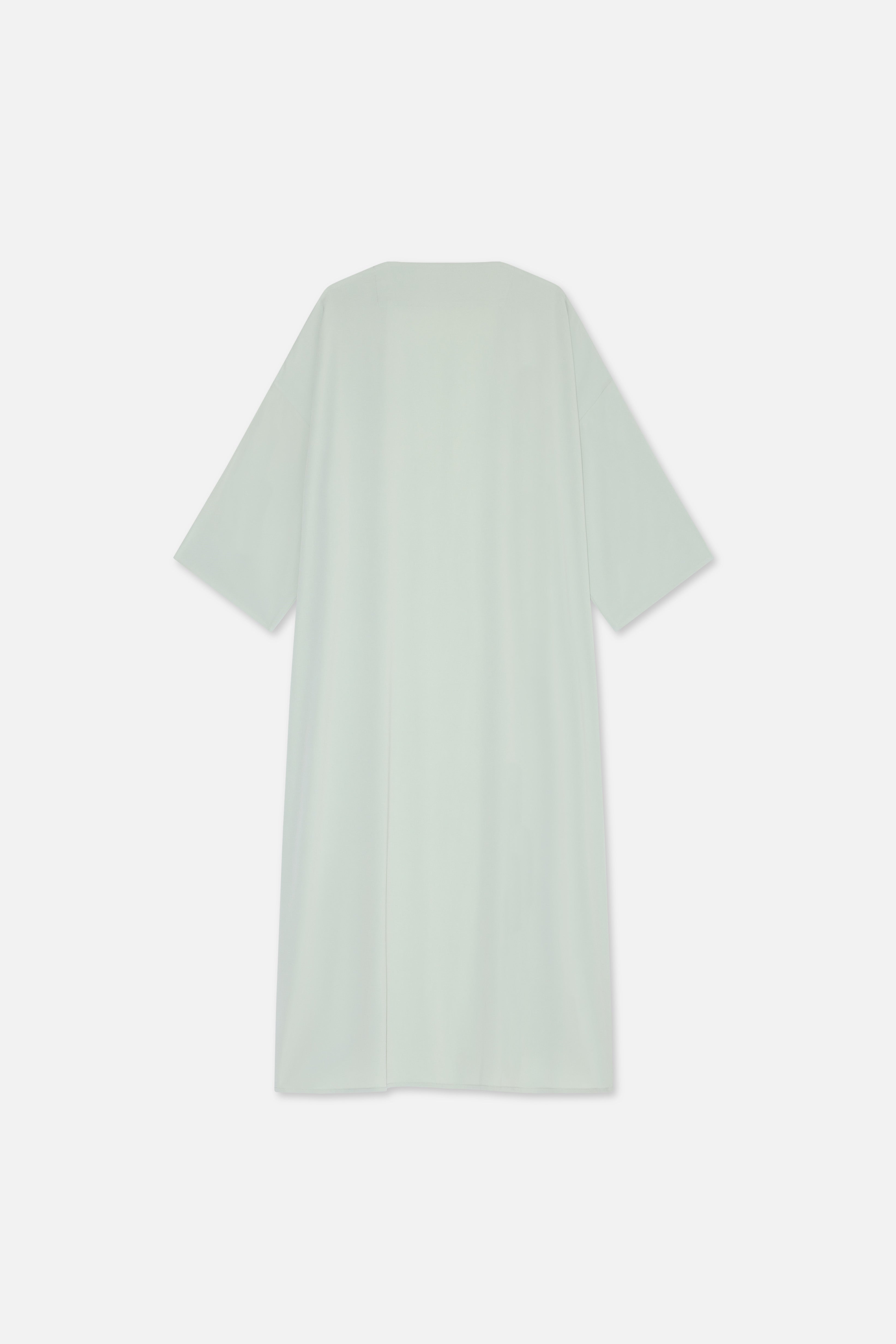 Woven Abaya Regular | Aqua Gray