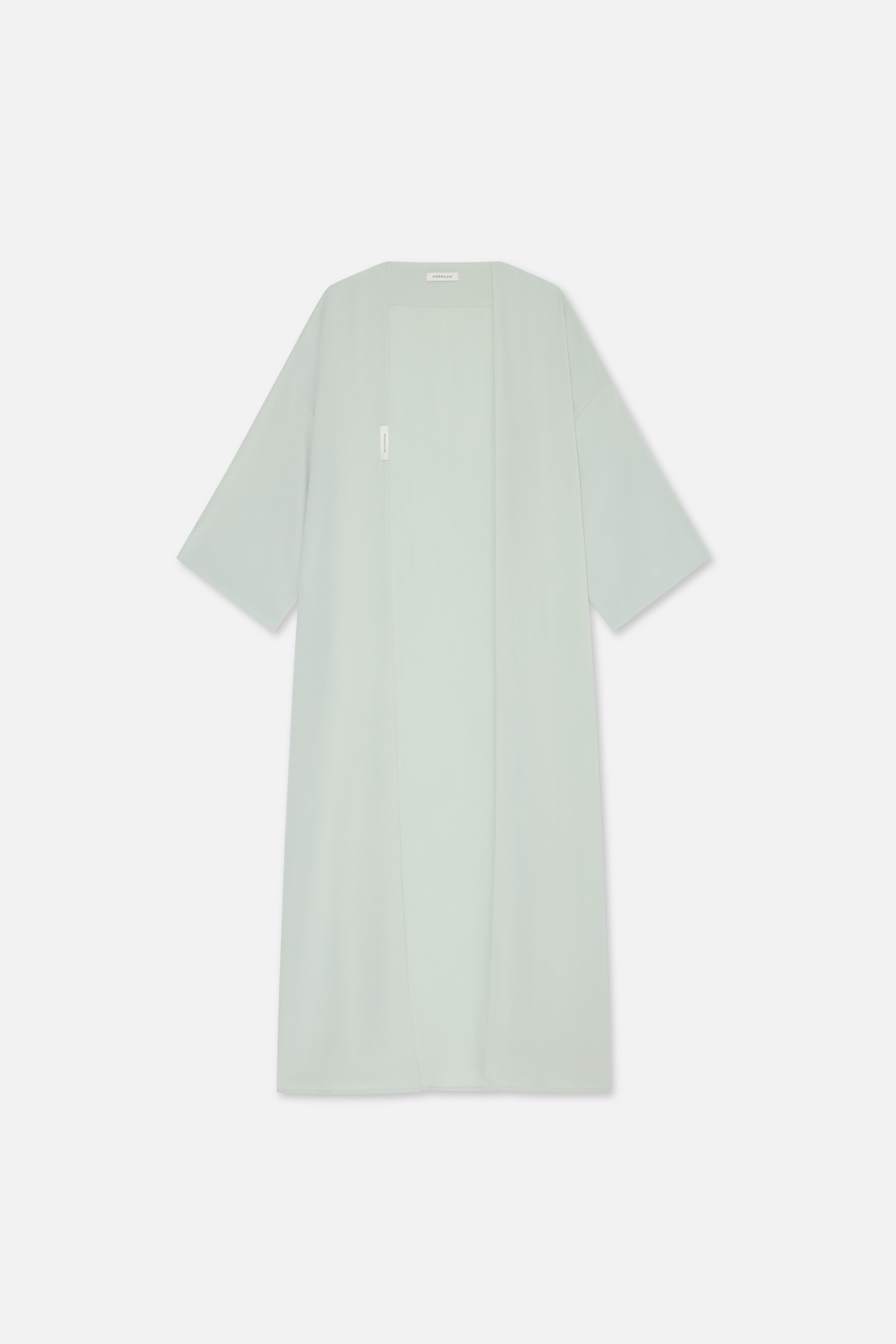 Woven Abaya Regular | Aqua Gray