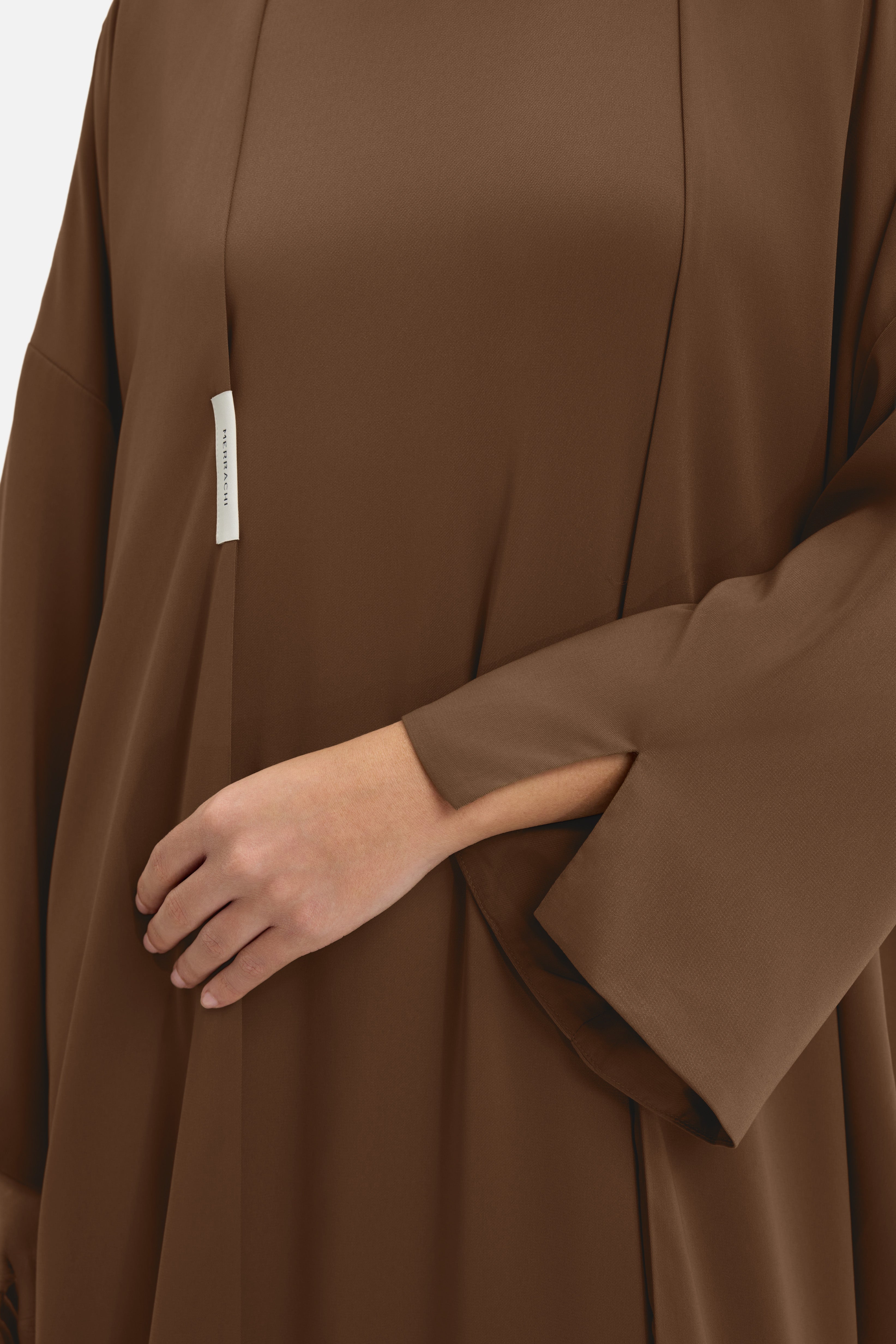 Woven Abaya Regular | Dark Terra
