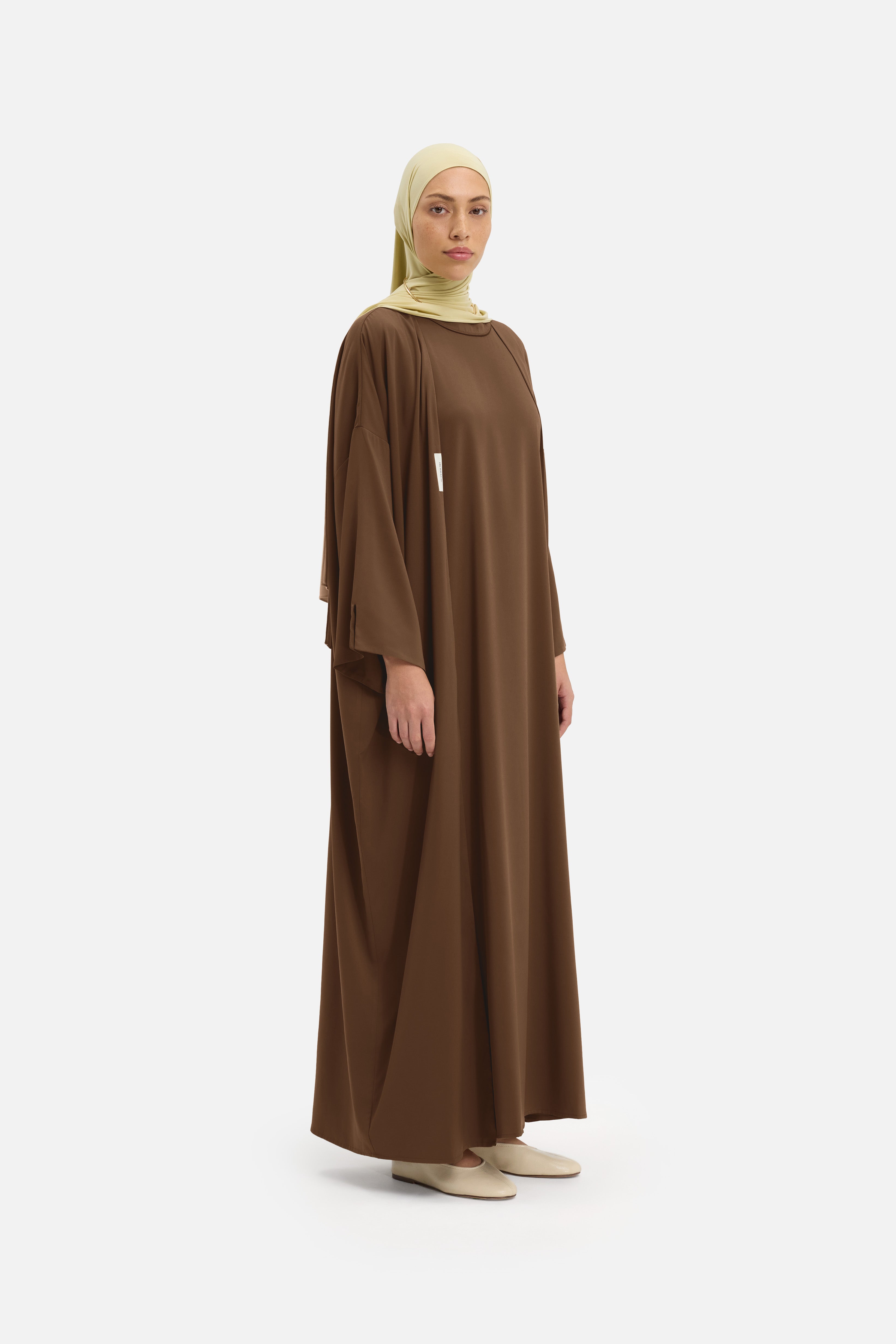 Woven Abaya Regular | Dark Terra