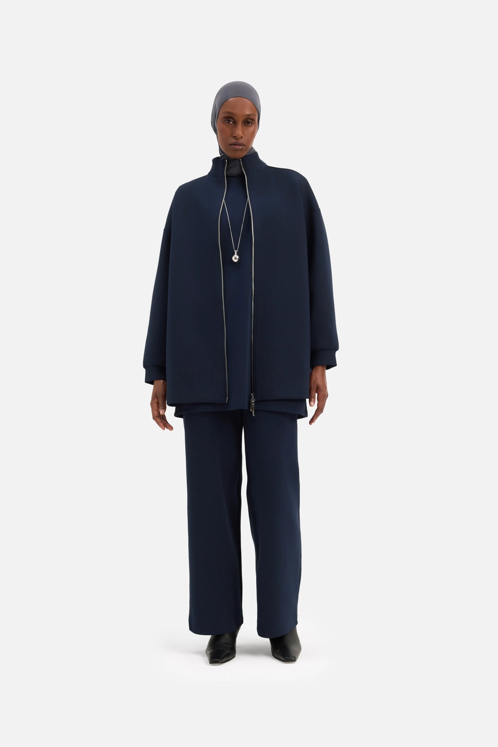 Zipped Jersey Jacket | Galaxy
