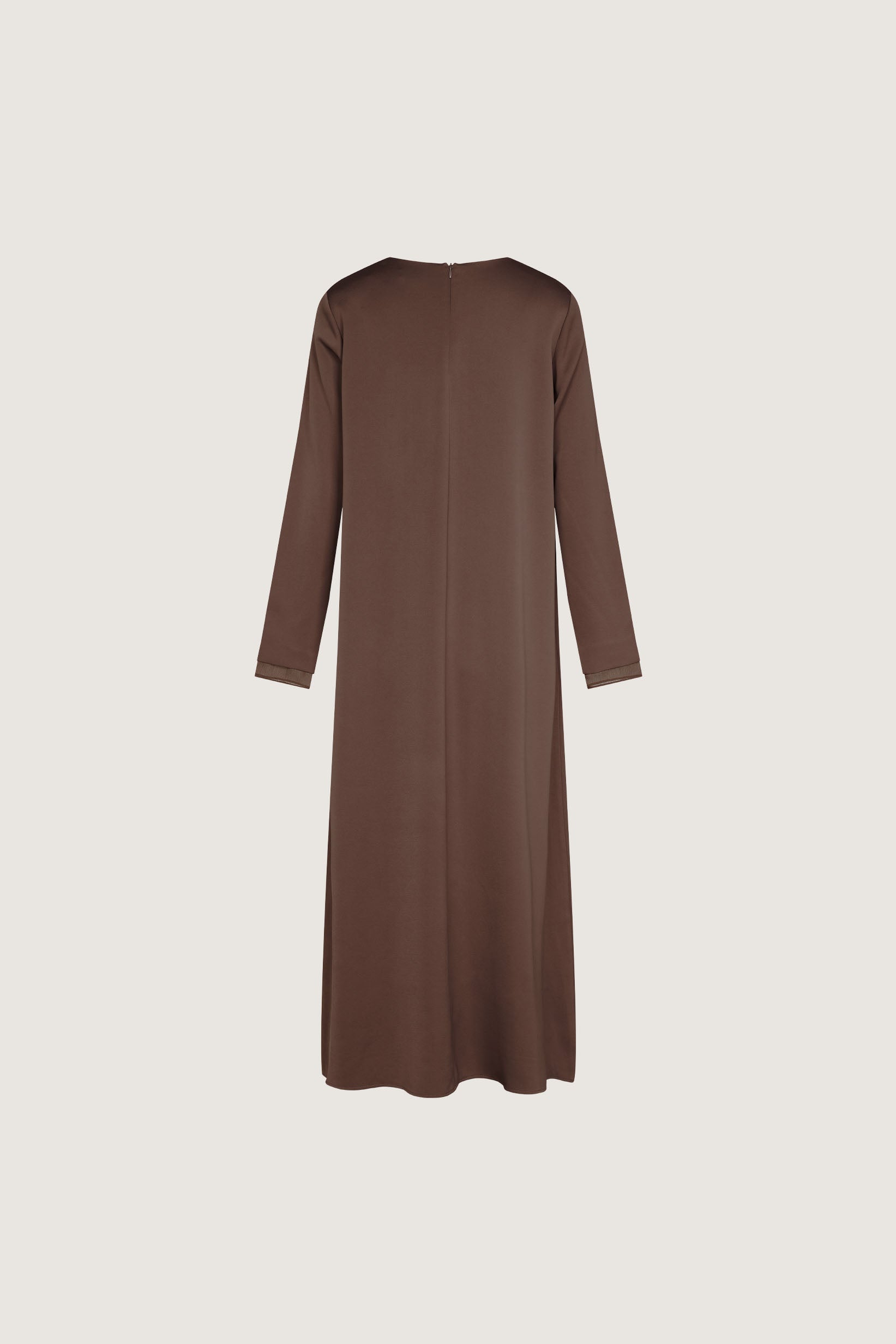 Satin Dress | Ash Brown