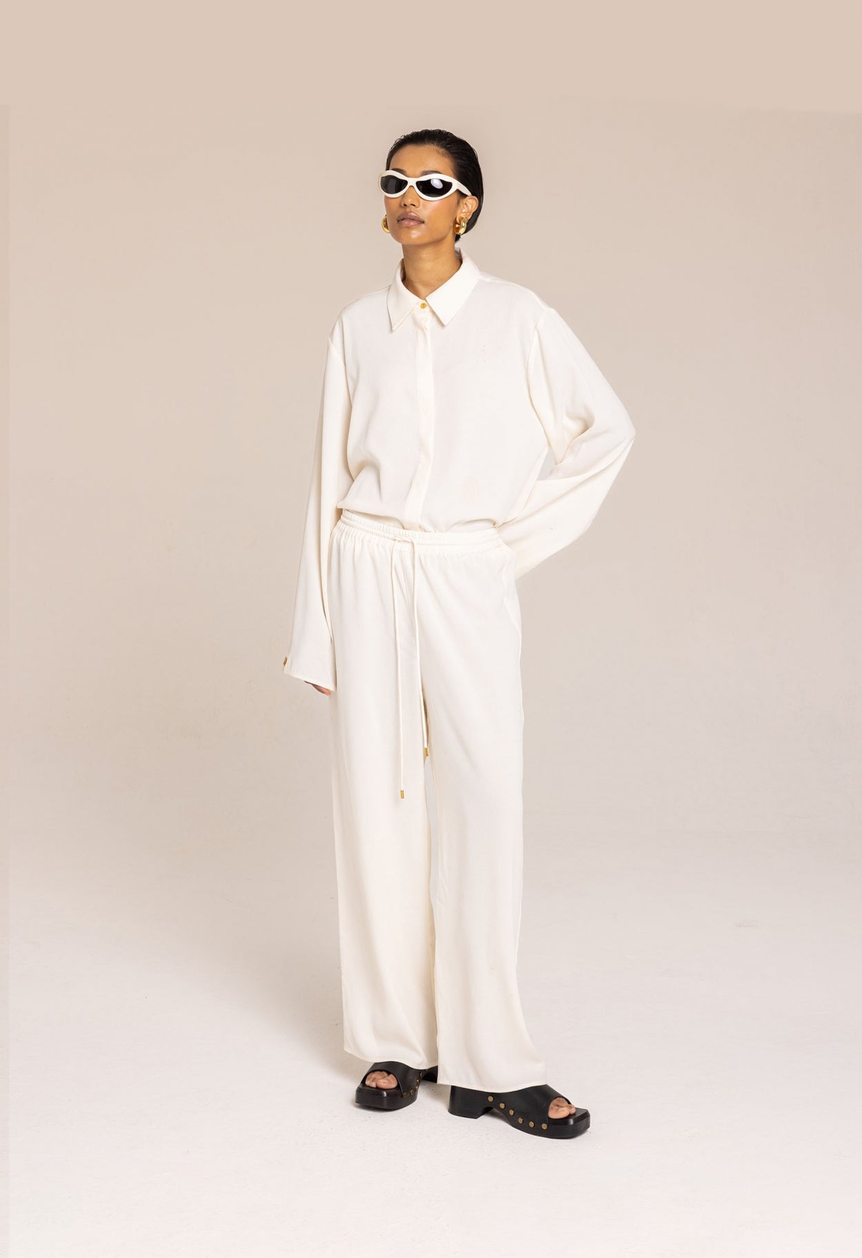 Loose Pants | Cream White