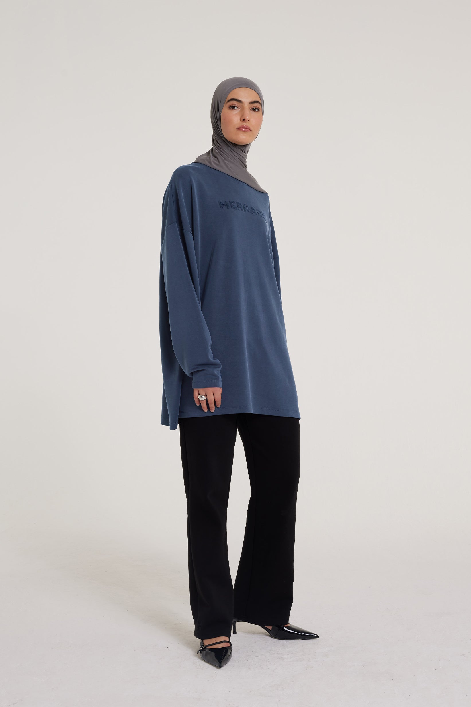 Long Sleeve Top | Navy