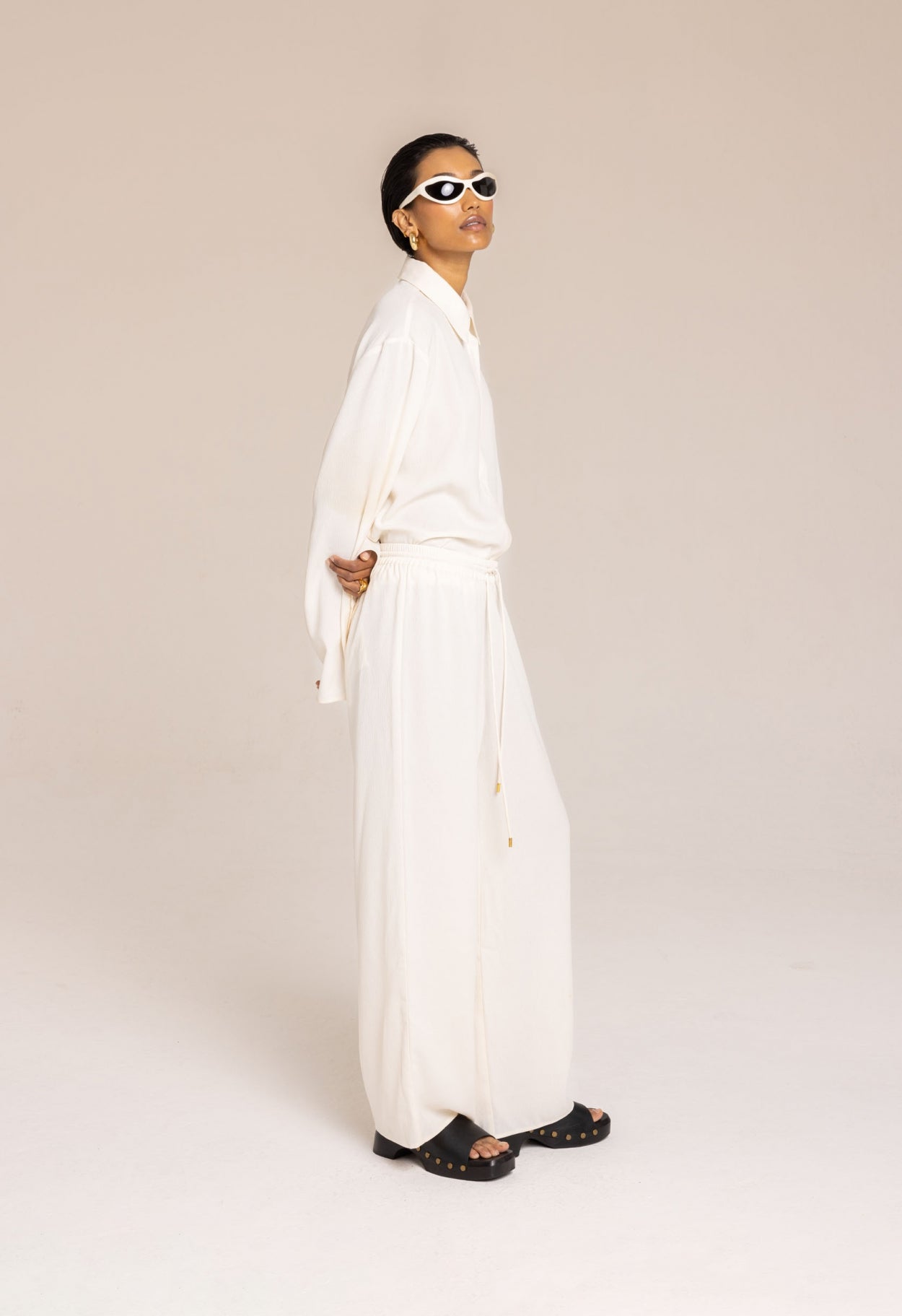 Loose Pants | Cream White