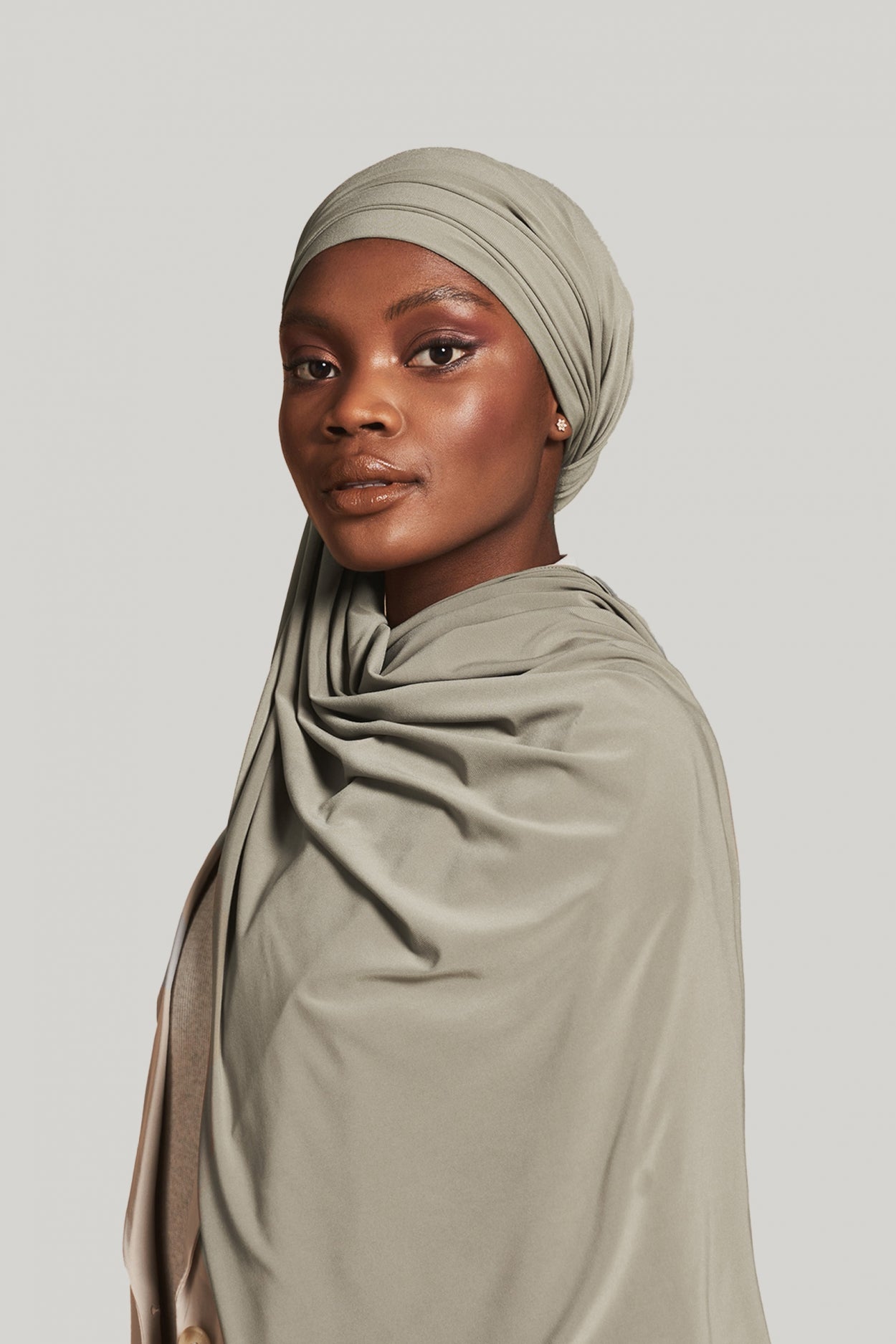 Premium Jersey Scarf | Soft Ash Green