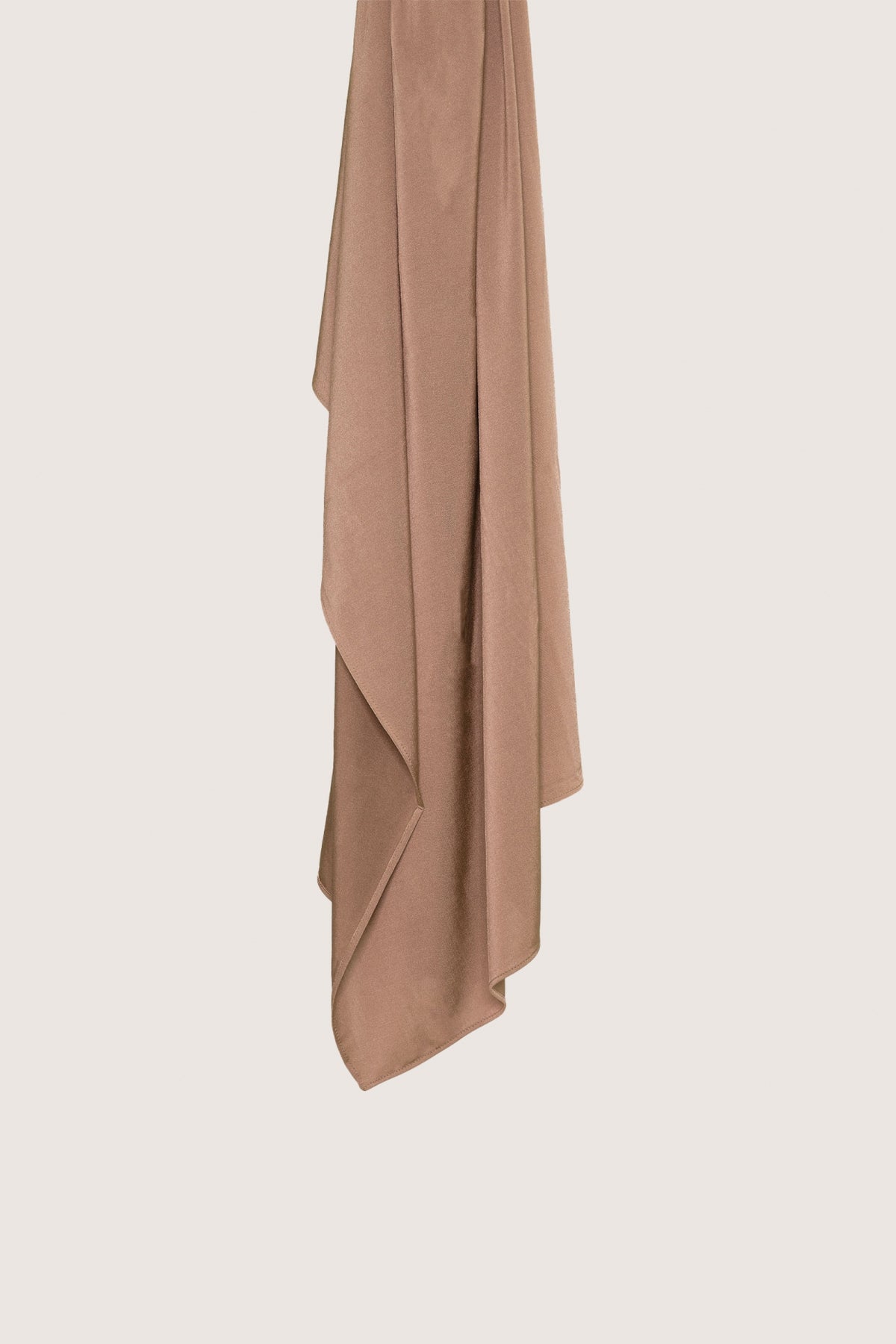 Satin Jersey Scarf | Mocha
