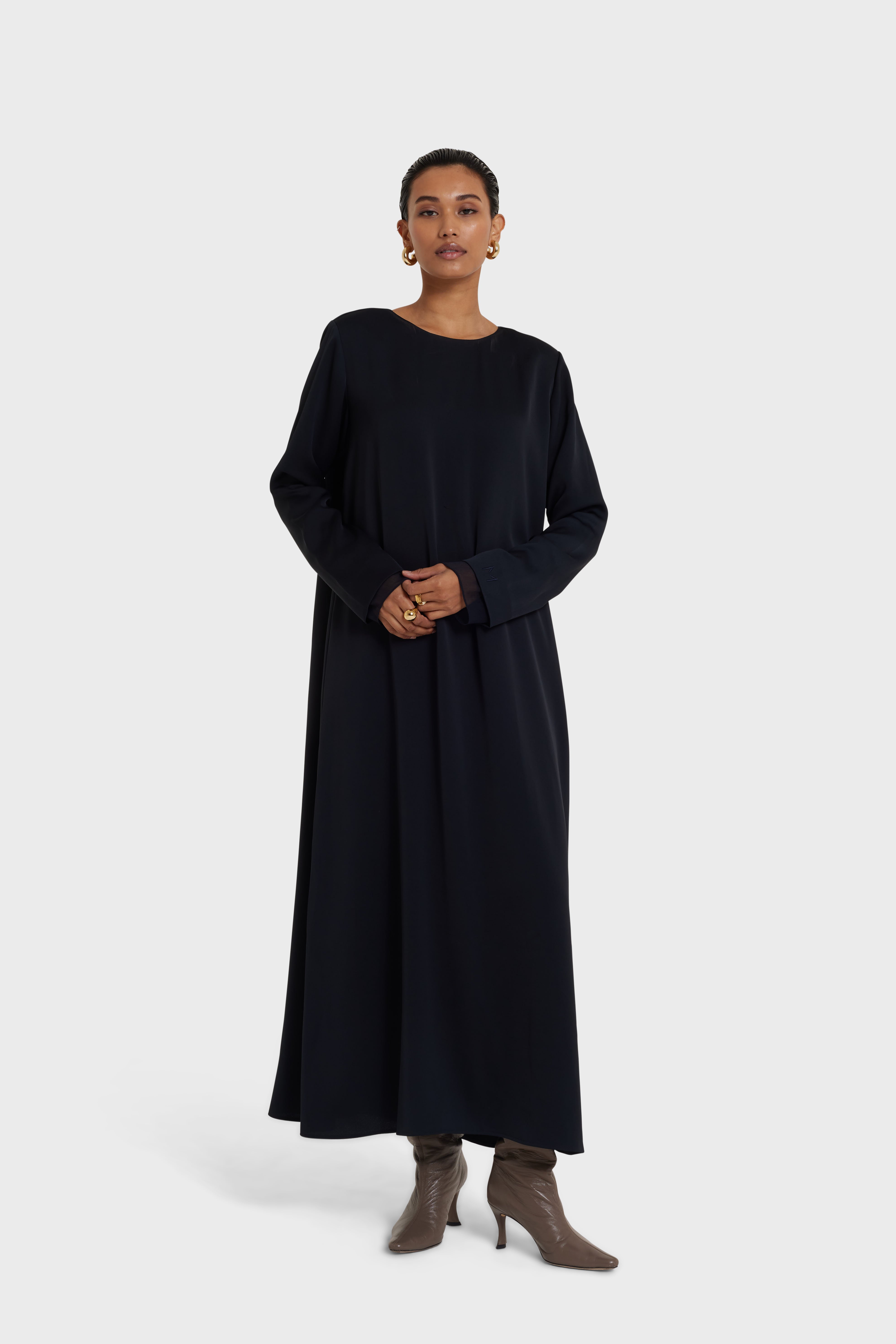 Satin Dress | Black
