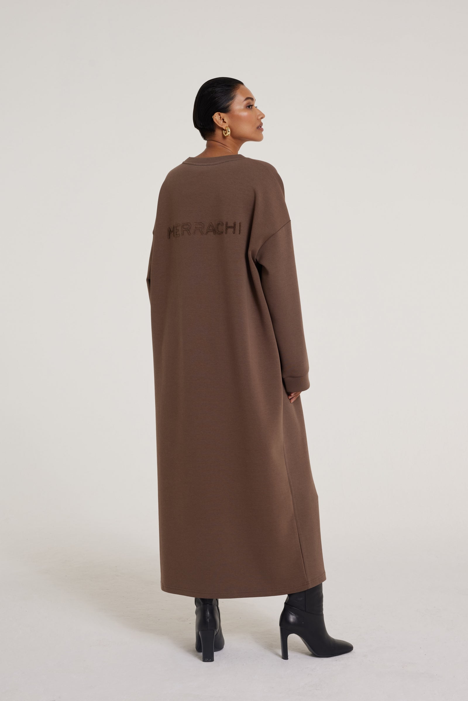 Comfy Sweater Dress | Ash Brown