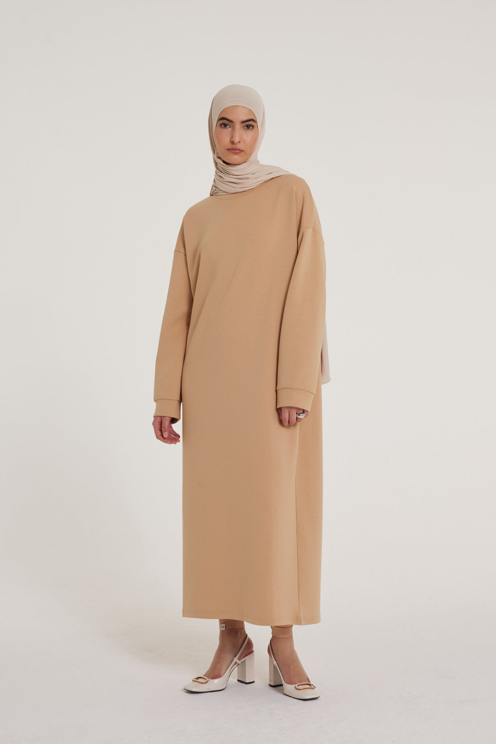 Comfy Sweater Dress | Dusty Peach