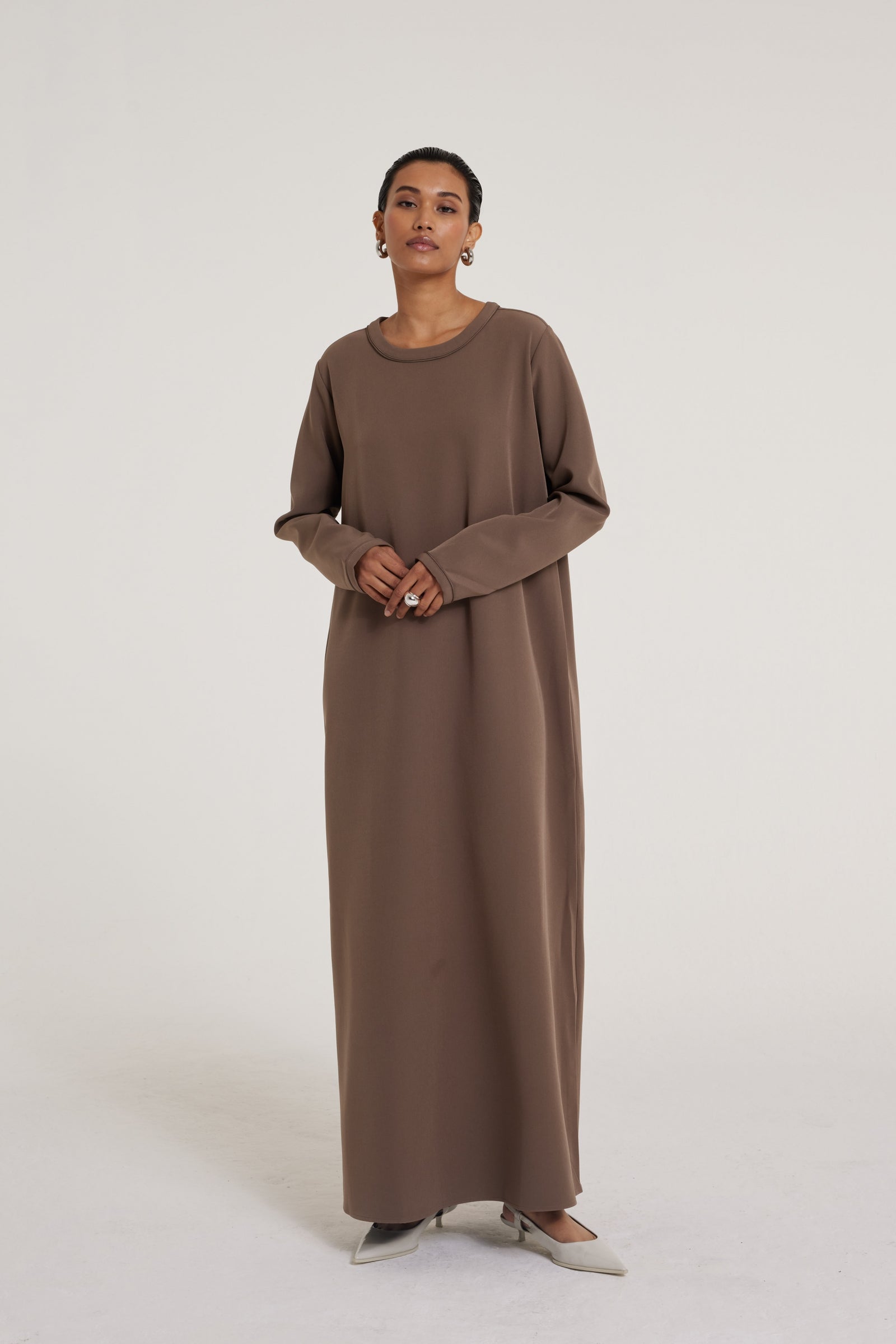 Essential Dress - Short | Ash Brown