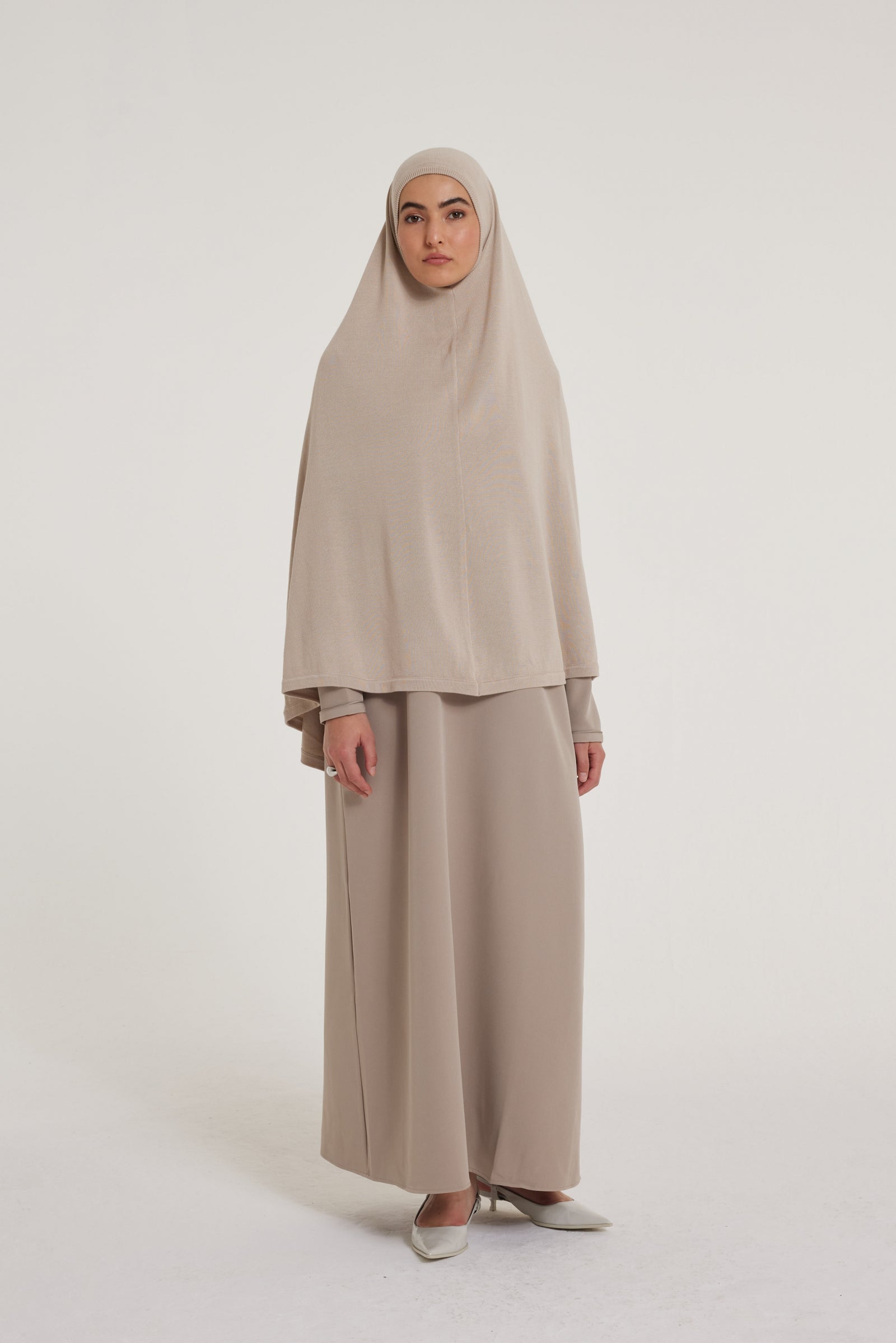 Knitted Khimaar | Sand