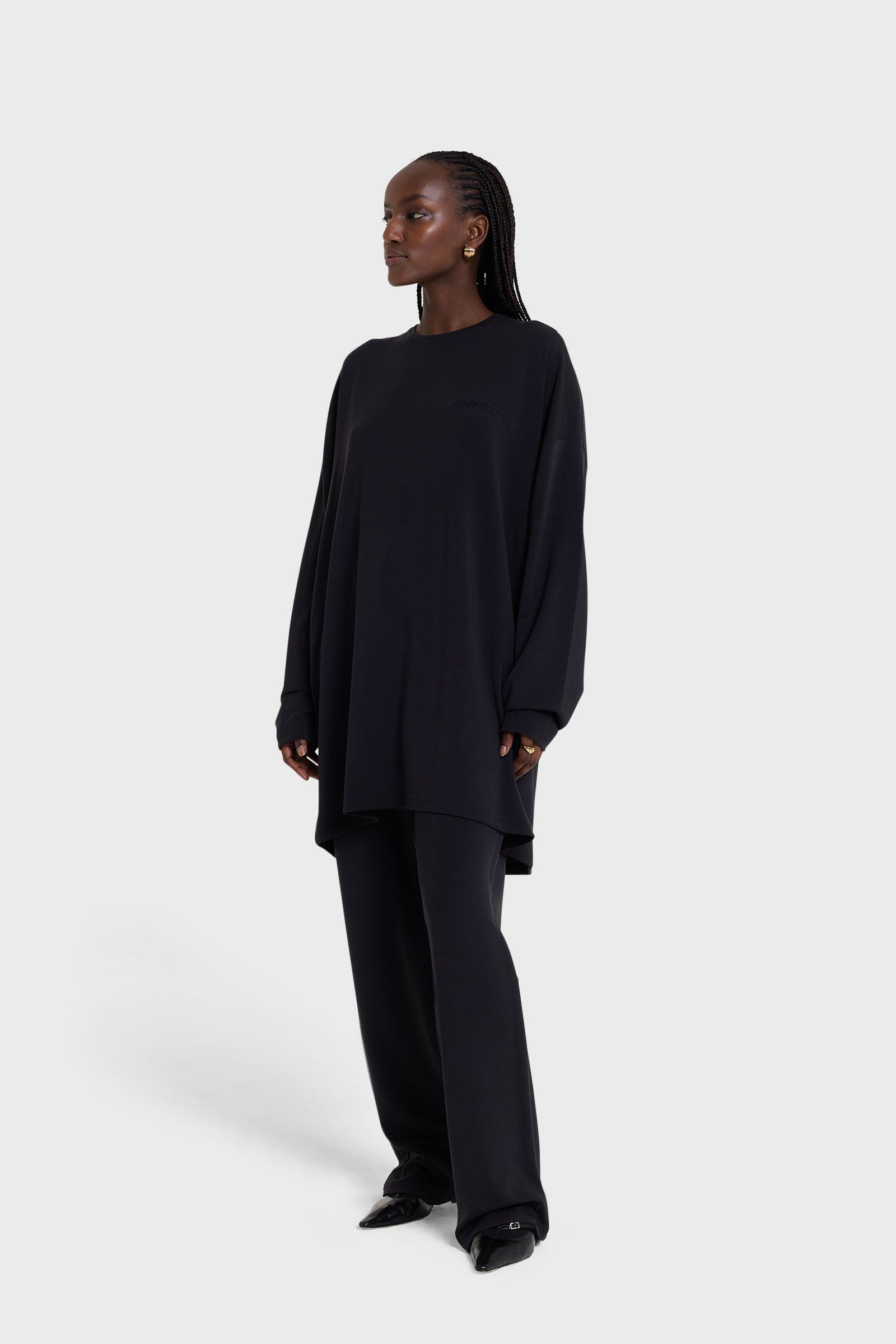 Jersey Modal Pant | Black