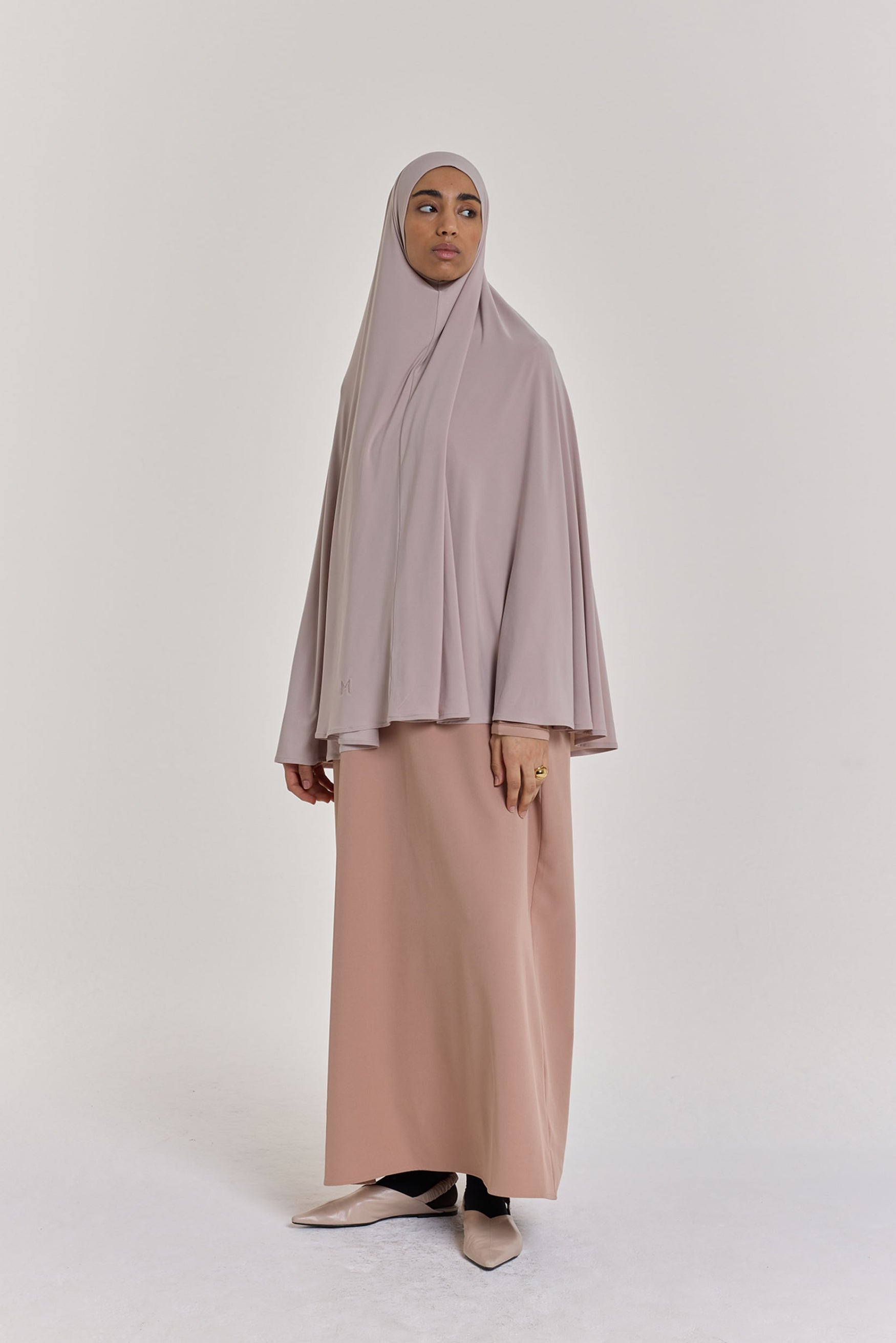 Premium Jersey Khimaar | Pearl