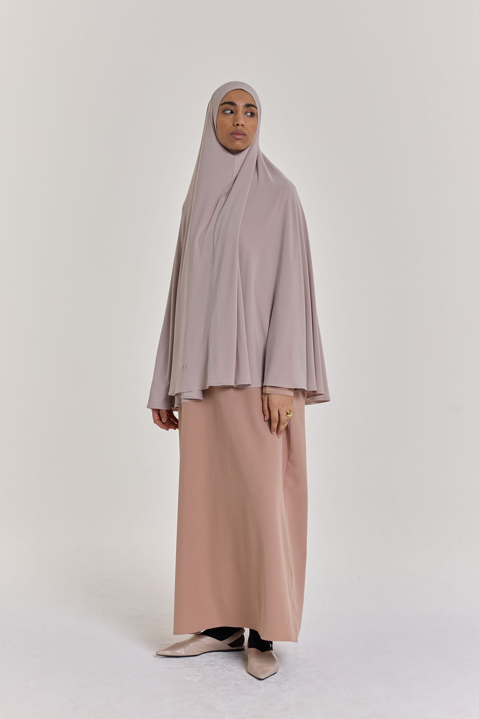 Premium Jersey Khimaar | Pearl