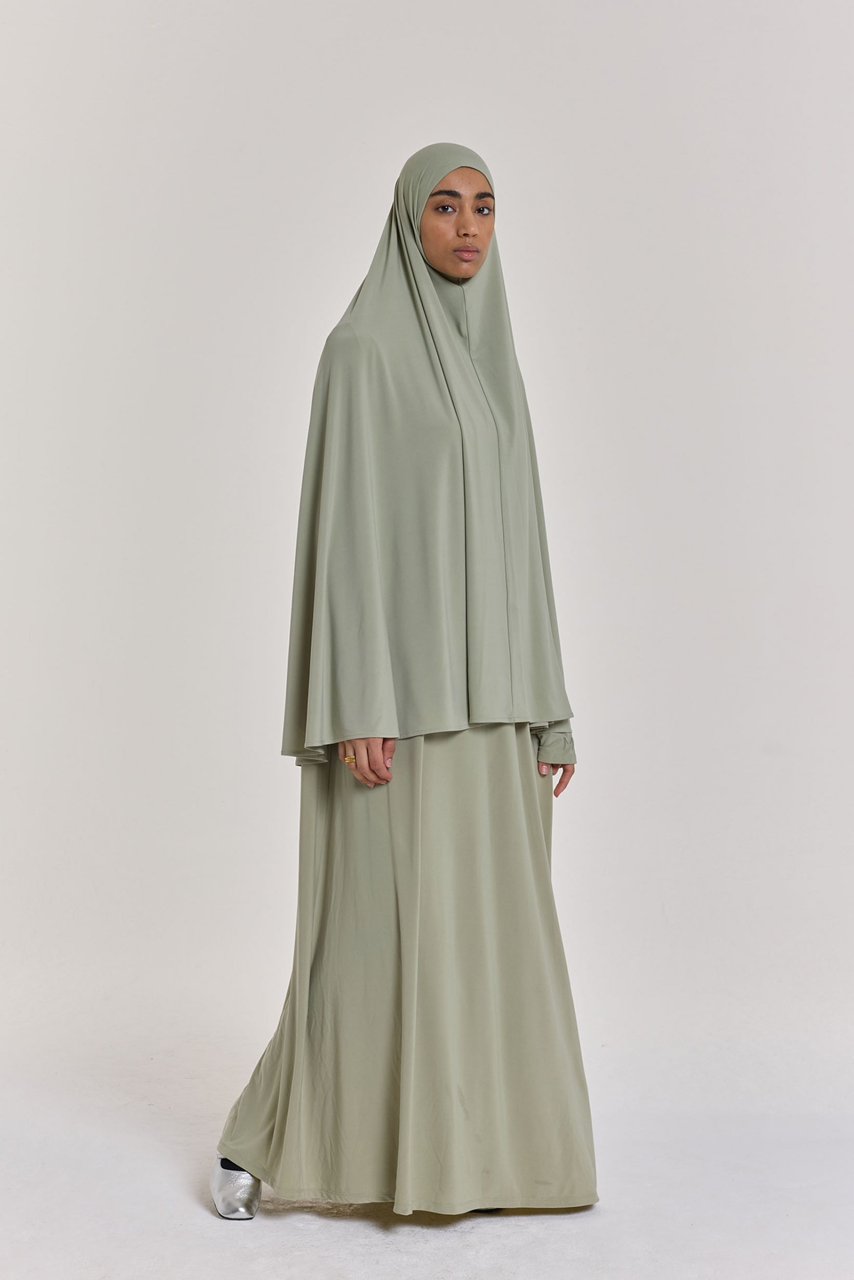 Premium Jersey Khimaar | Sage