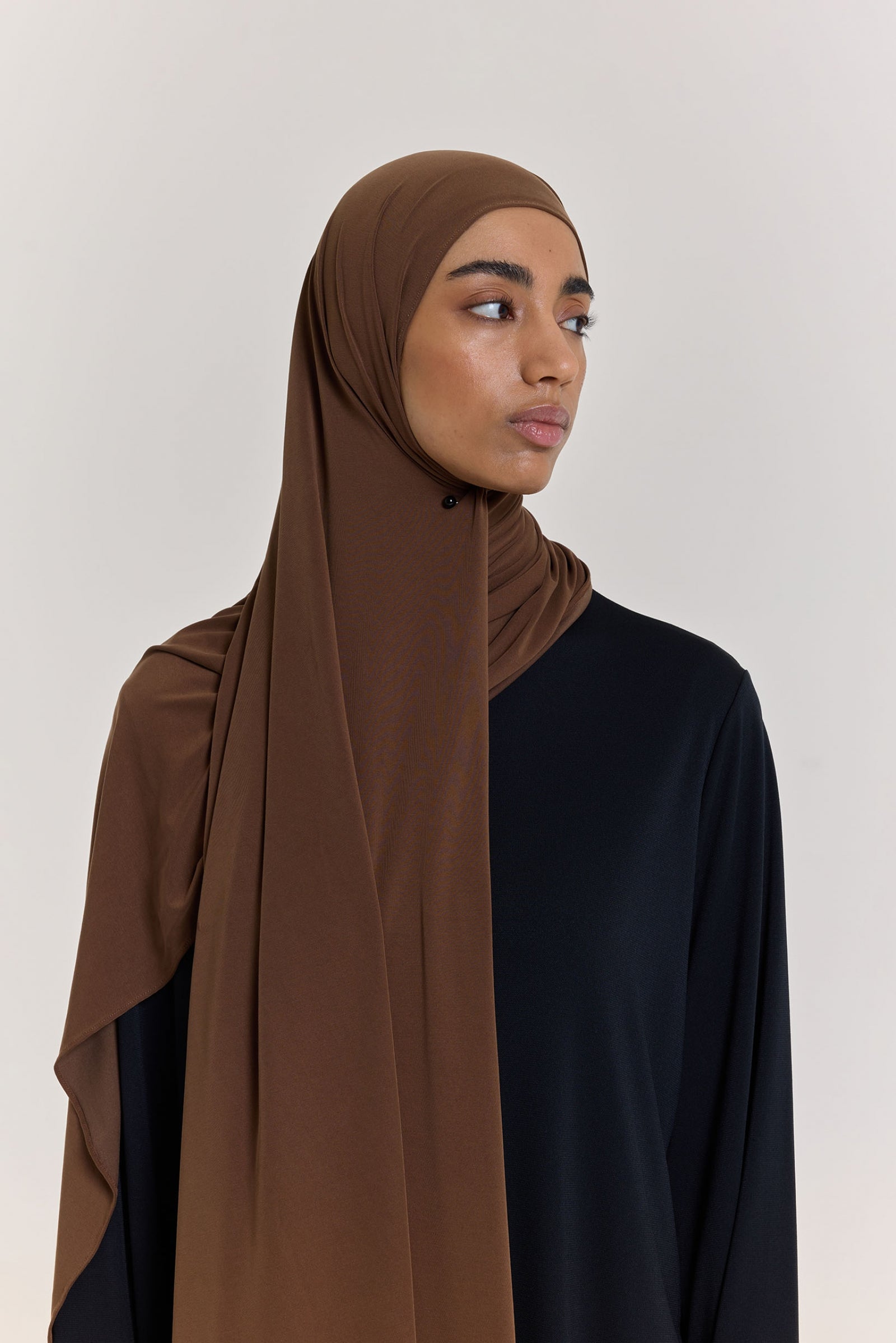 Breathable Jersey Scarf | Deep Brown