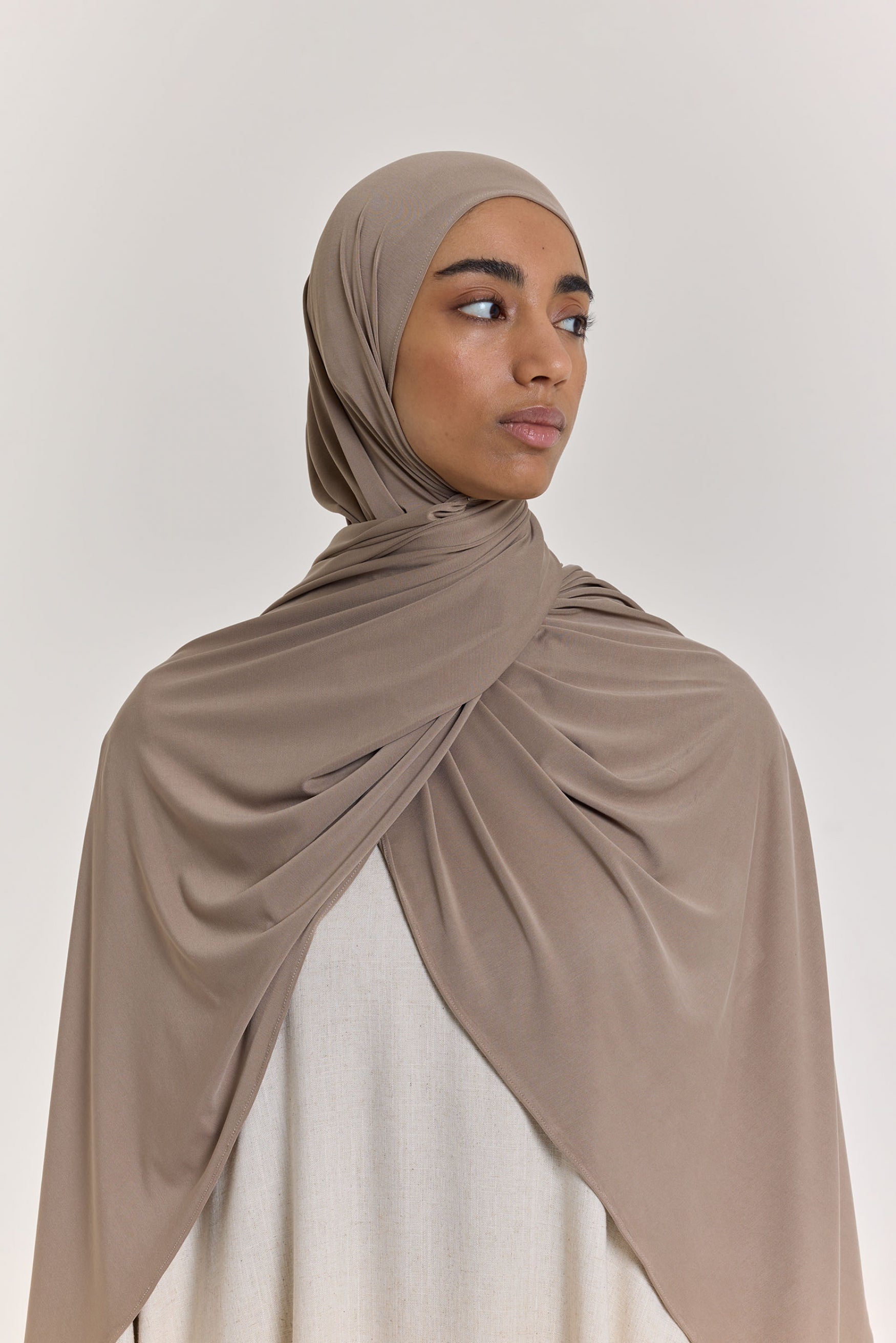 Premium Jersey Scarf | Light Khaki