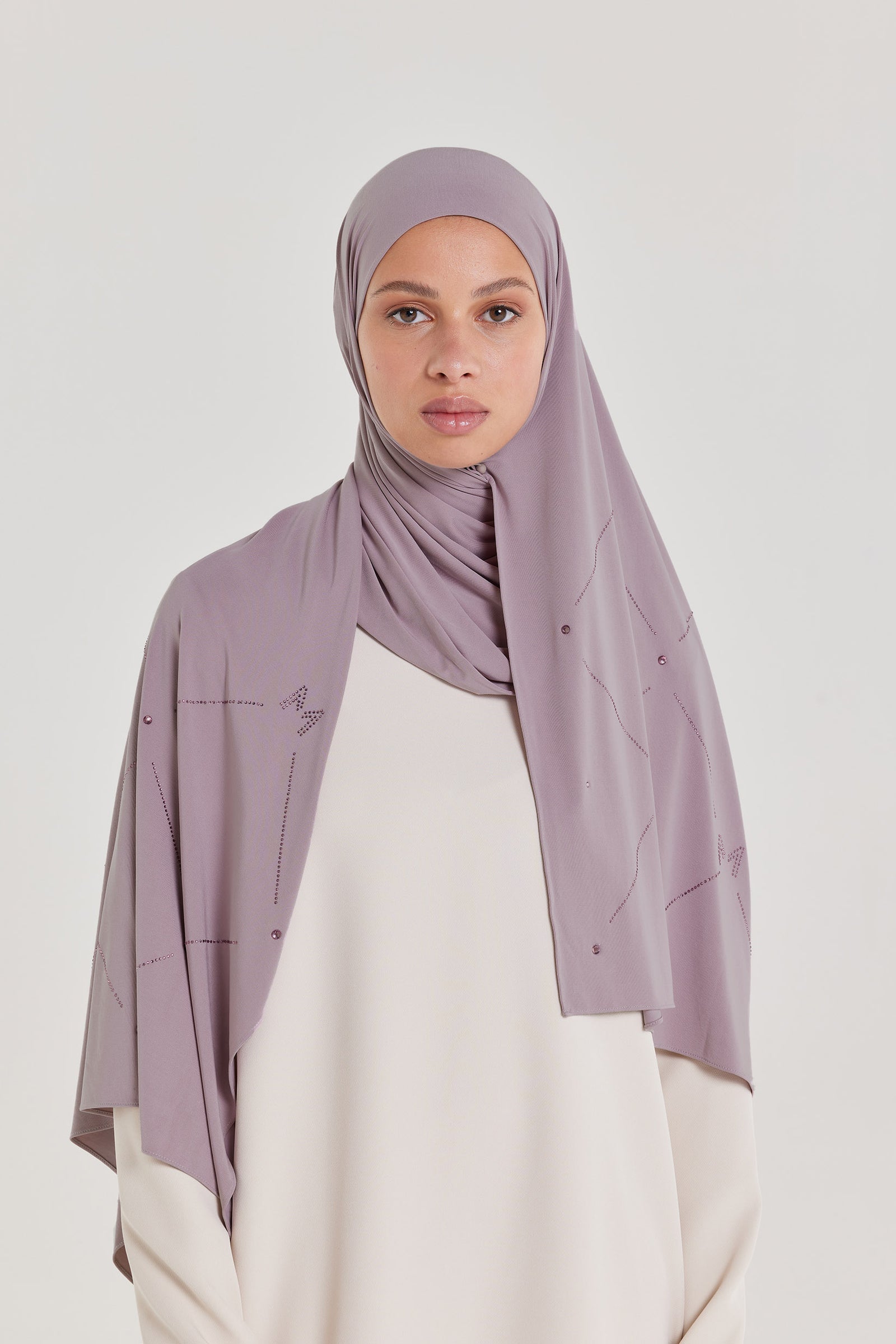 The Pearl Monogram - Breathable Jersey | Purple Ash