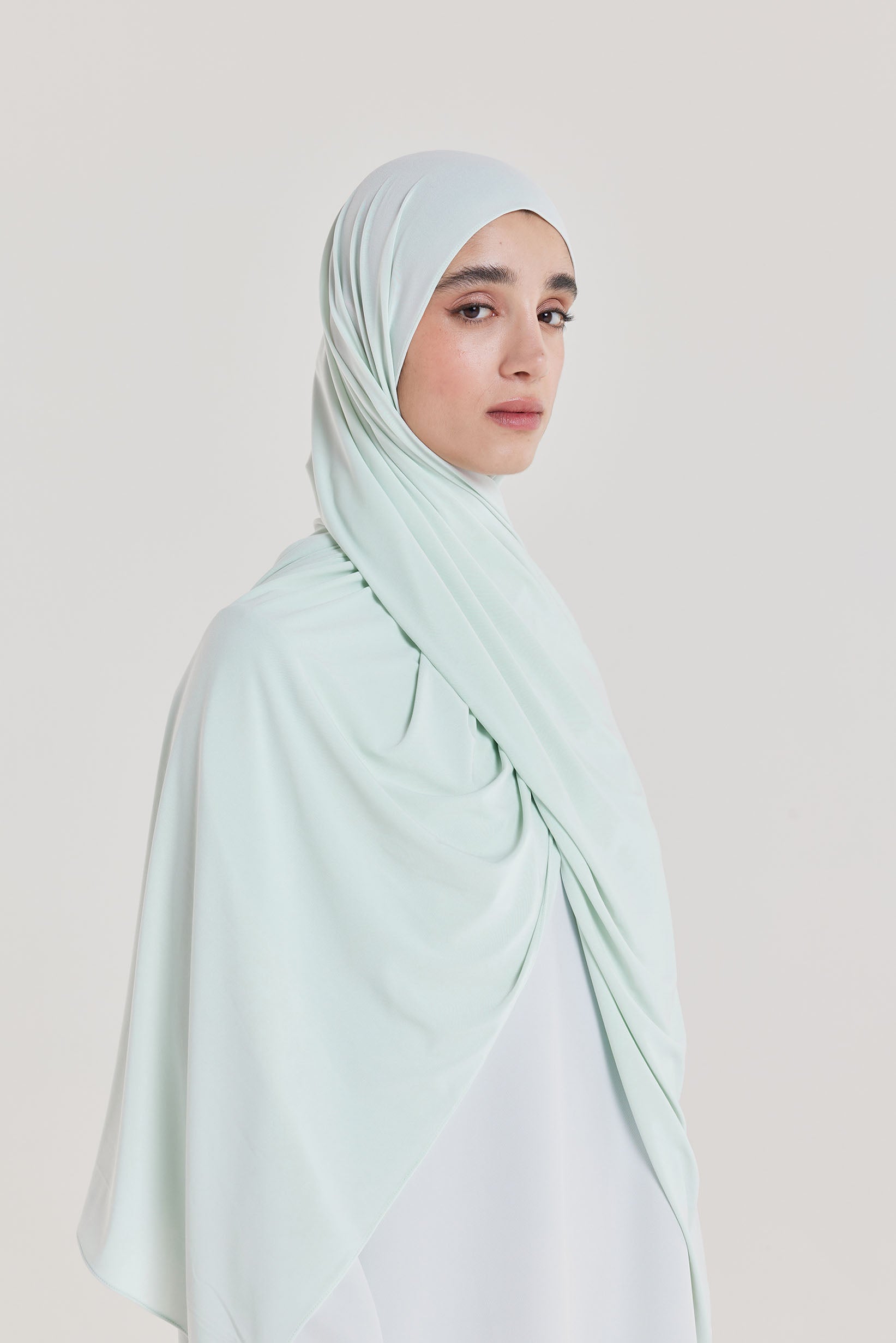 Premium Jersey Scarf | Ice Blue