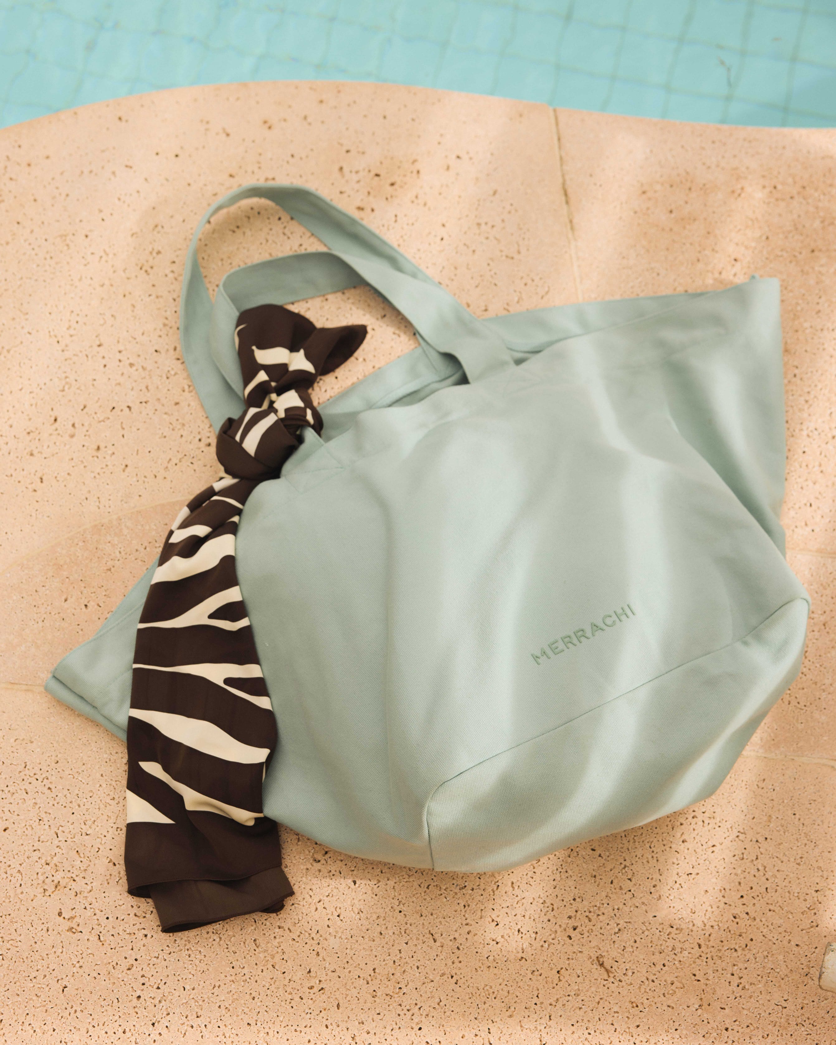 Maxi Summer Bag | Aqua Gray