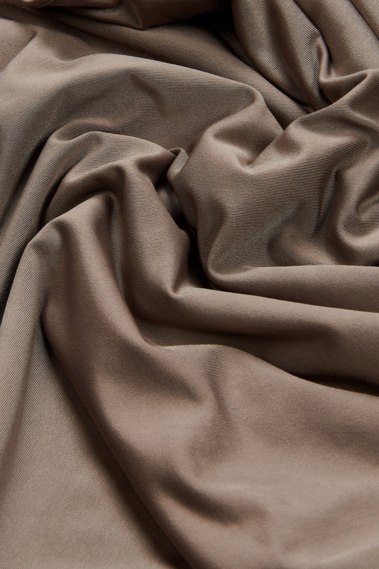 Satin Jersey Scarf | Walnut Brown