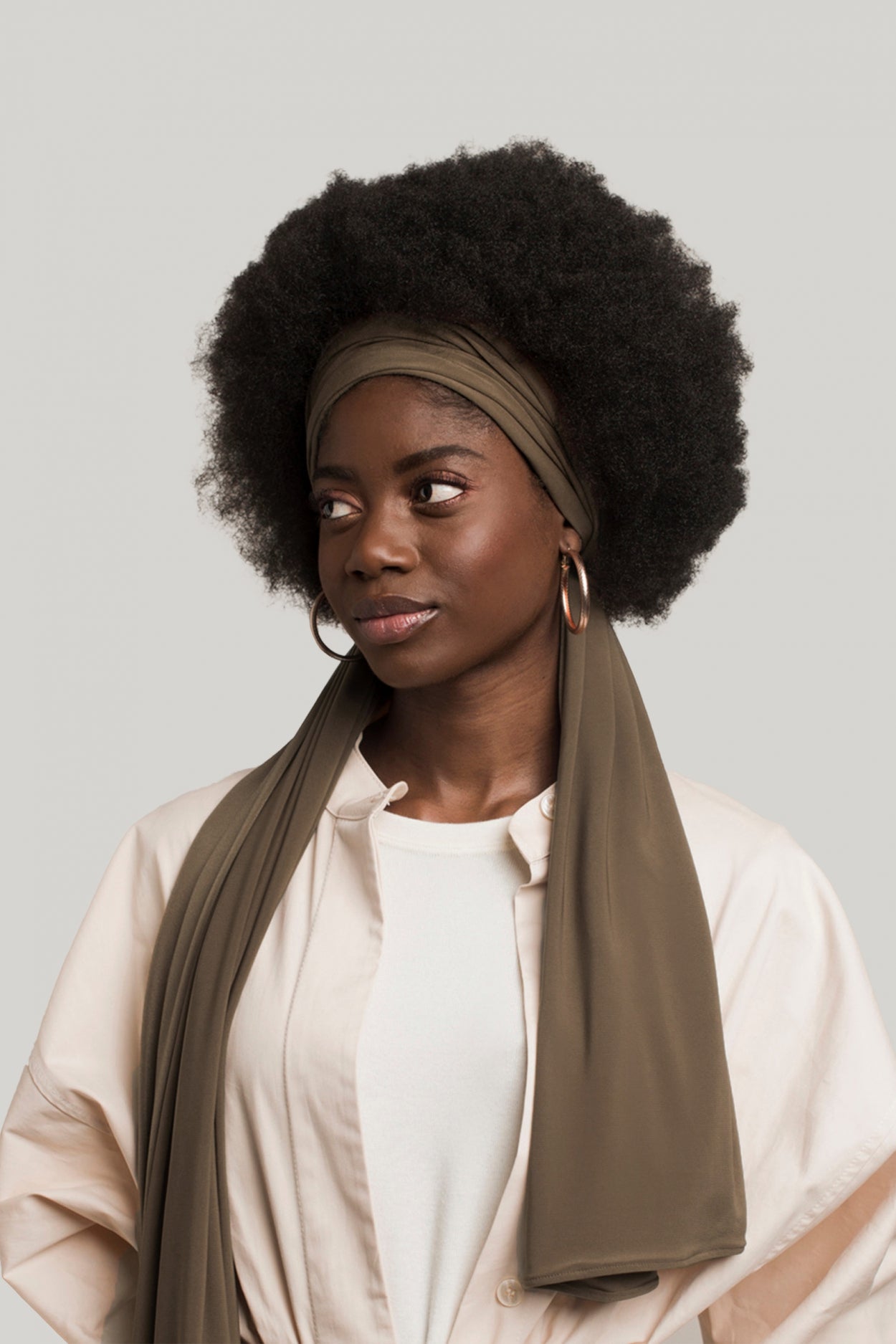 Premium Jersey Scarf | Dark Olive