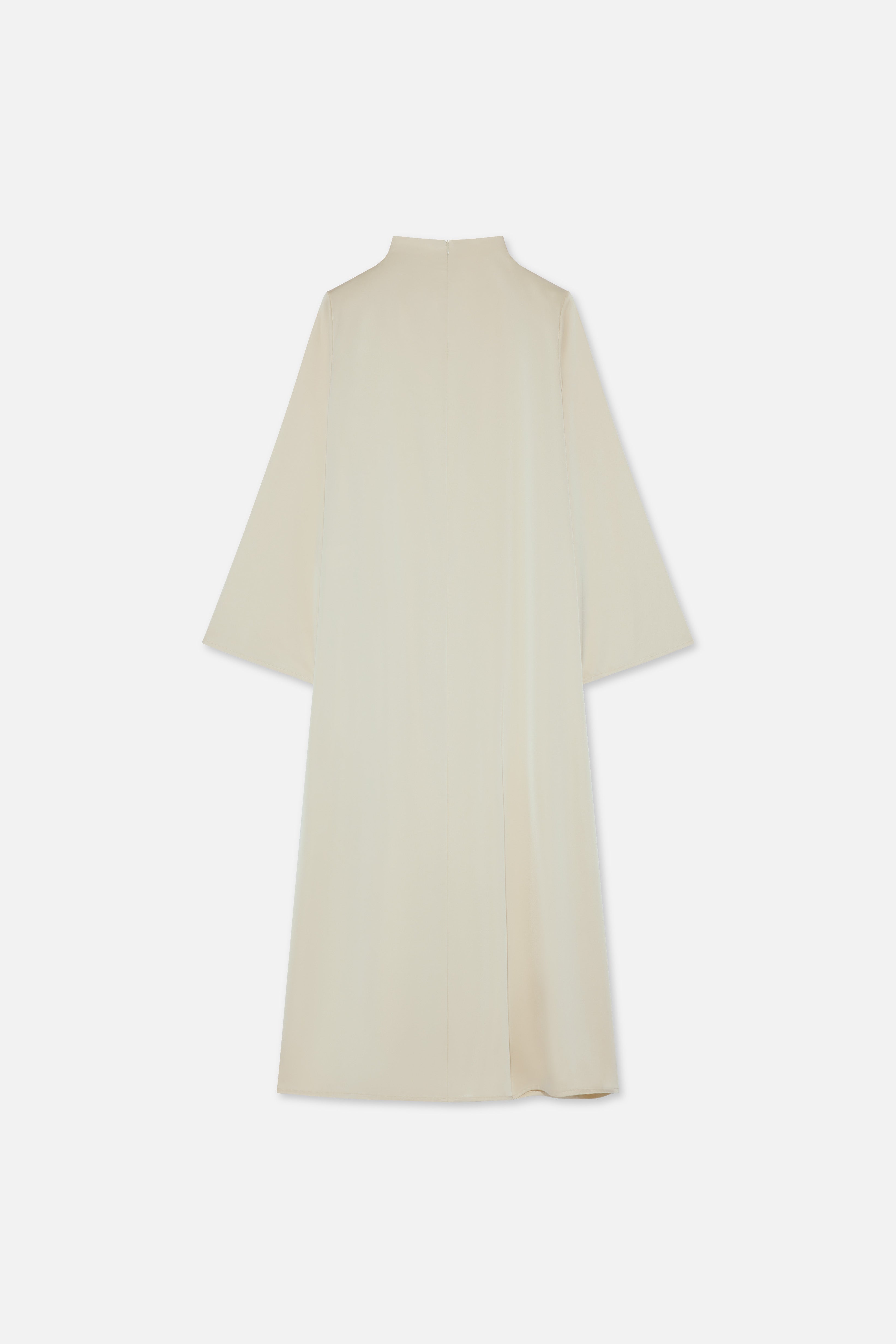 Asymmetric Drape Dress Regular | Sand | MERRACHI Asymmetric Drape Dress Regular | Sand | MERRACHI
