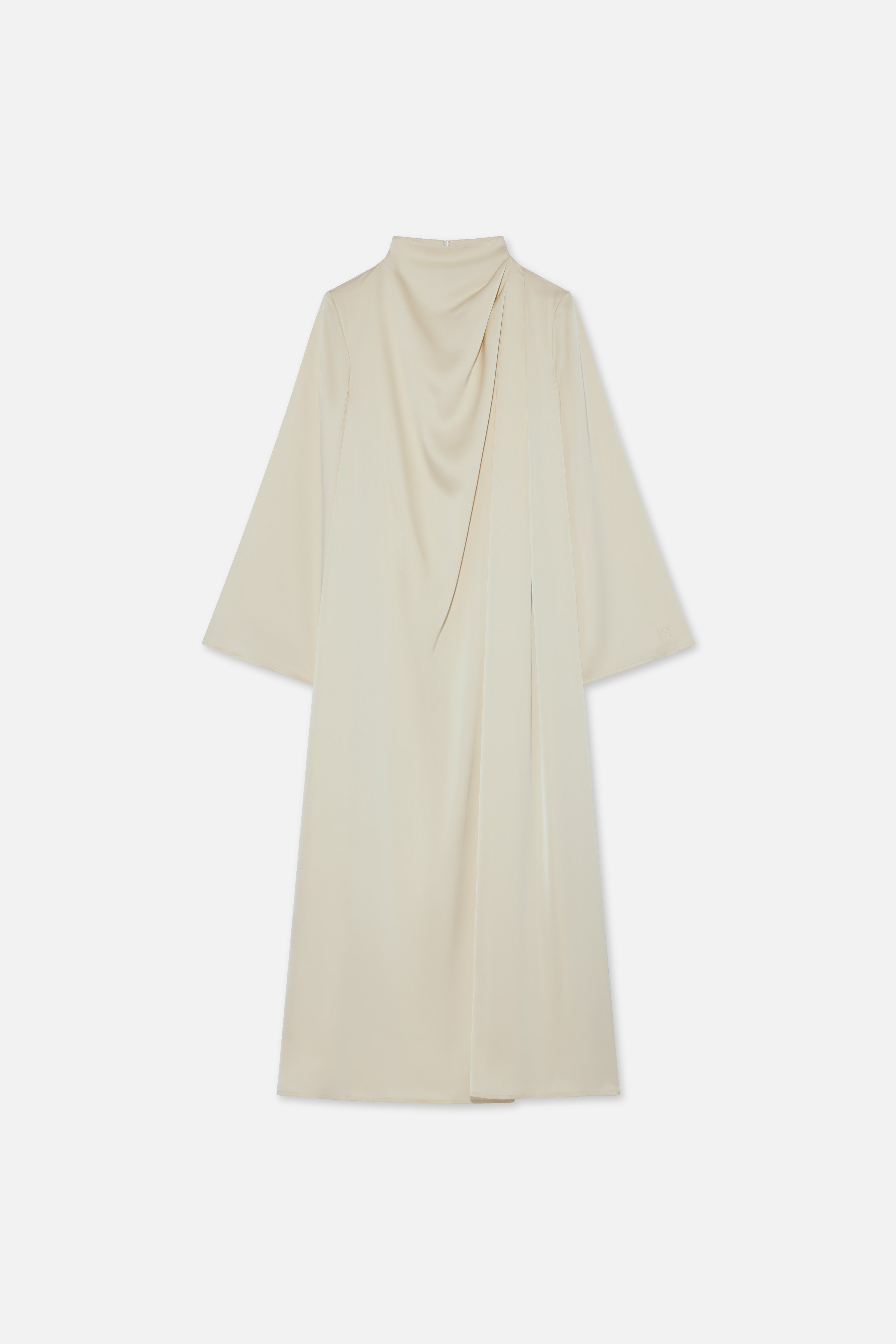 Flat lay front off white dress