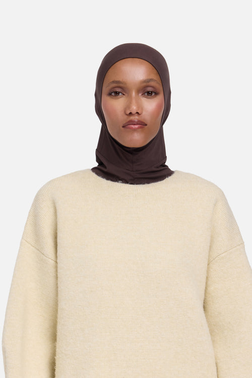 Bamboo Full Cover Underscarf | Dark Brown