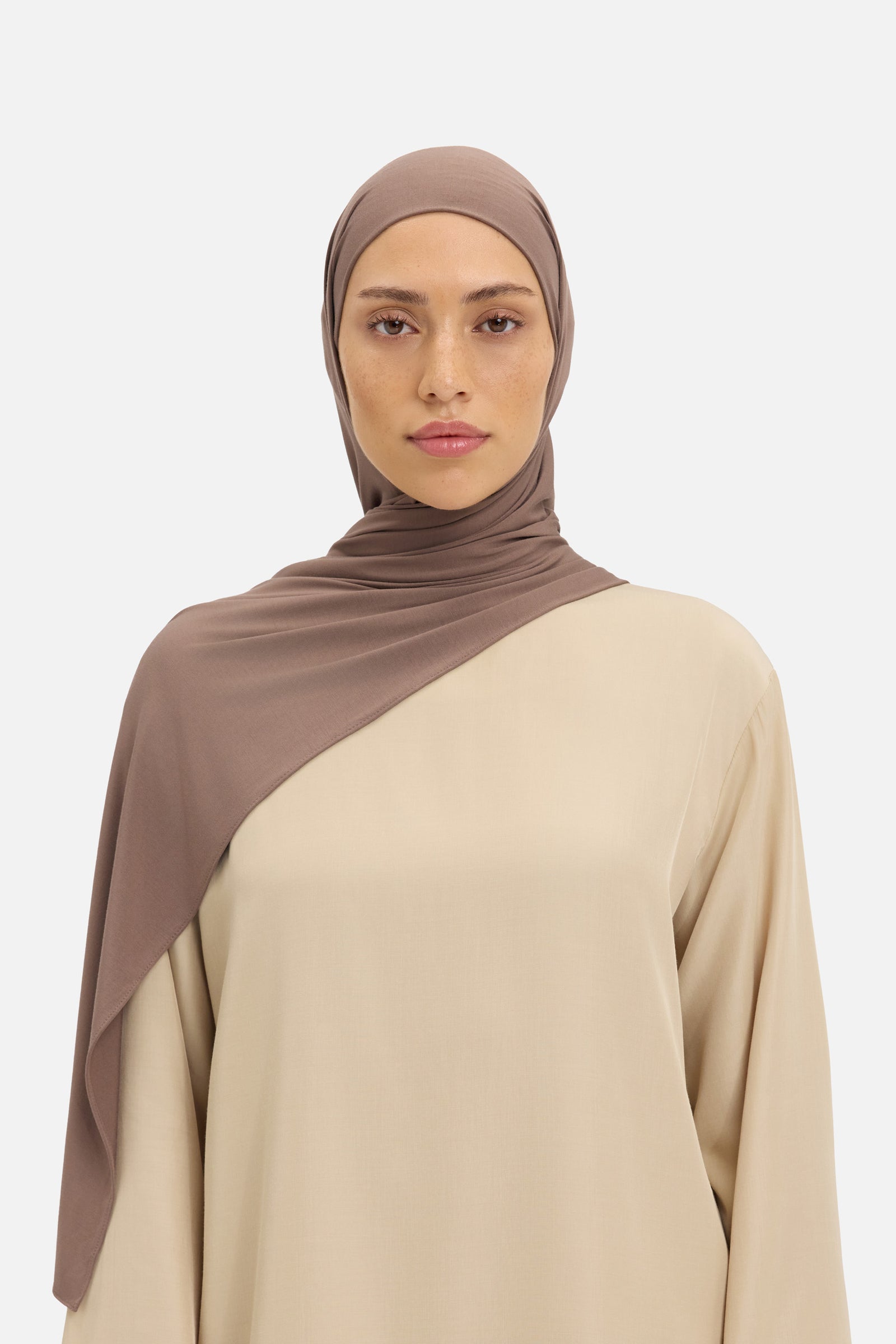 Bamboo Jersey Scarf | Ash Brown