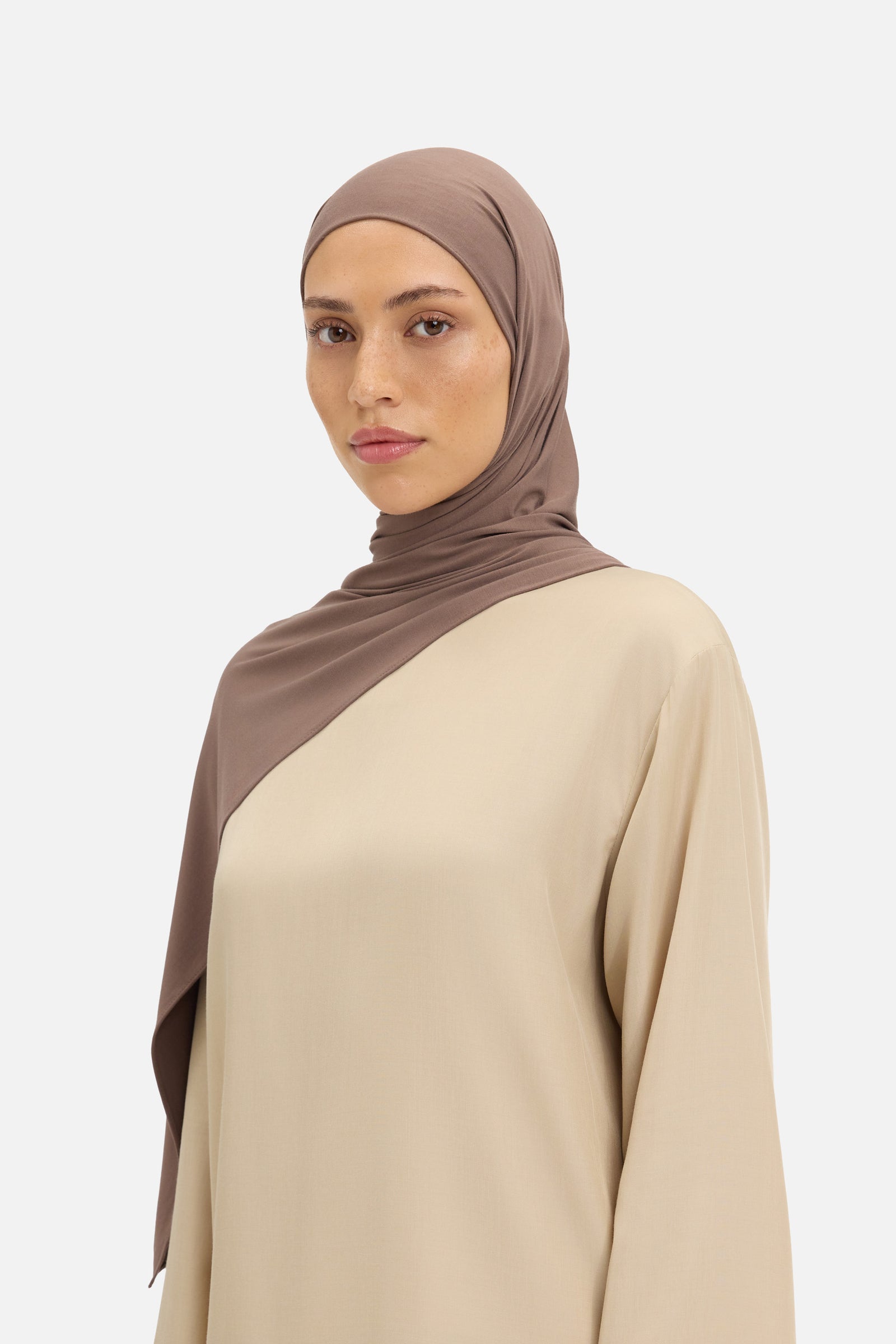 Bamboo Jersey Scarf | Ash Brown