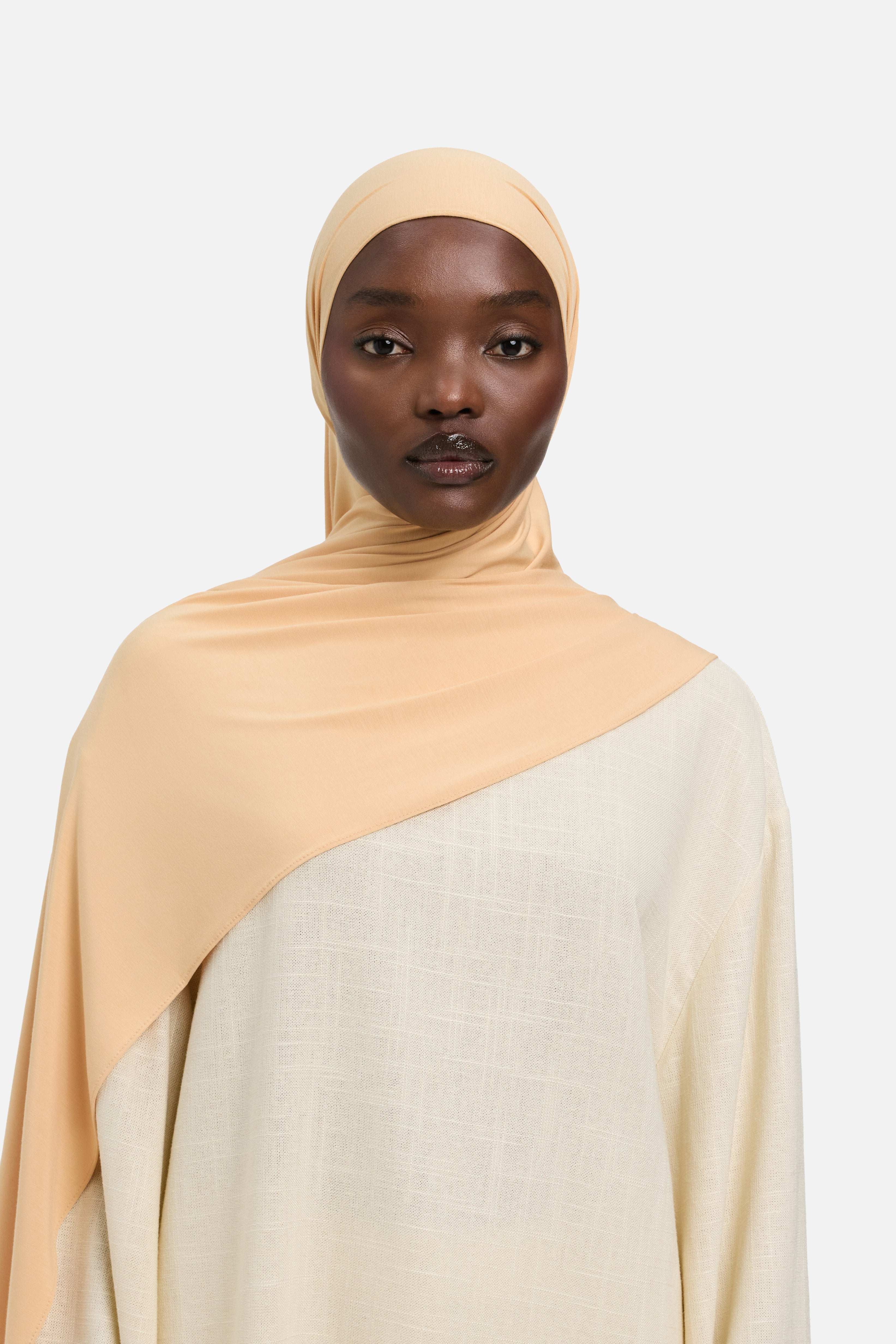 Bamboo Jersey Scarf | Beige Rose