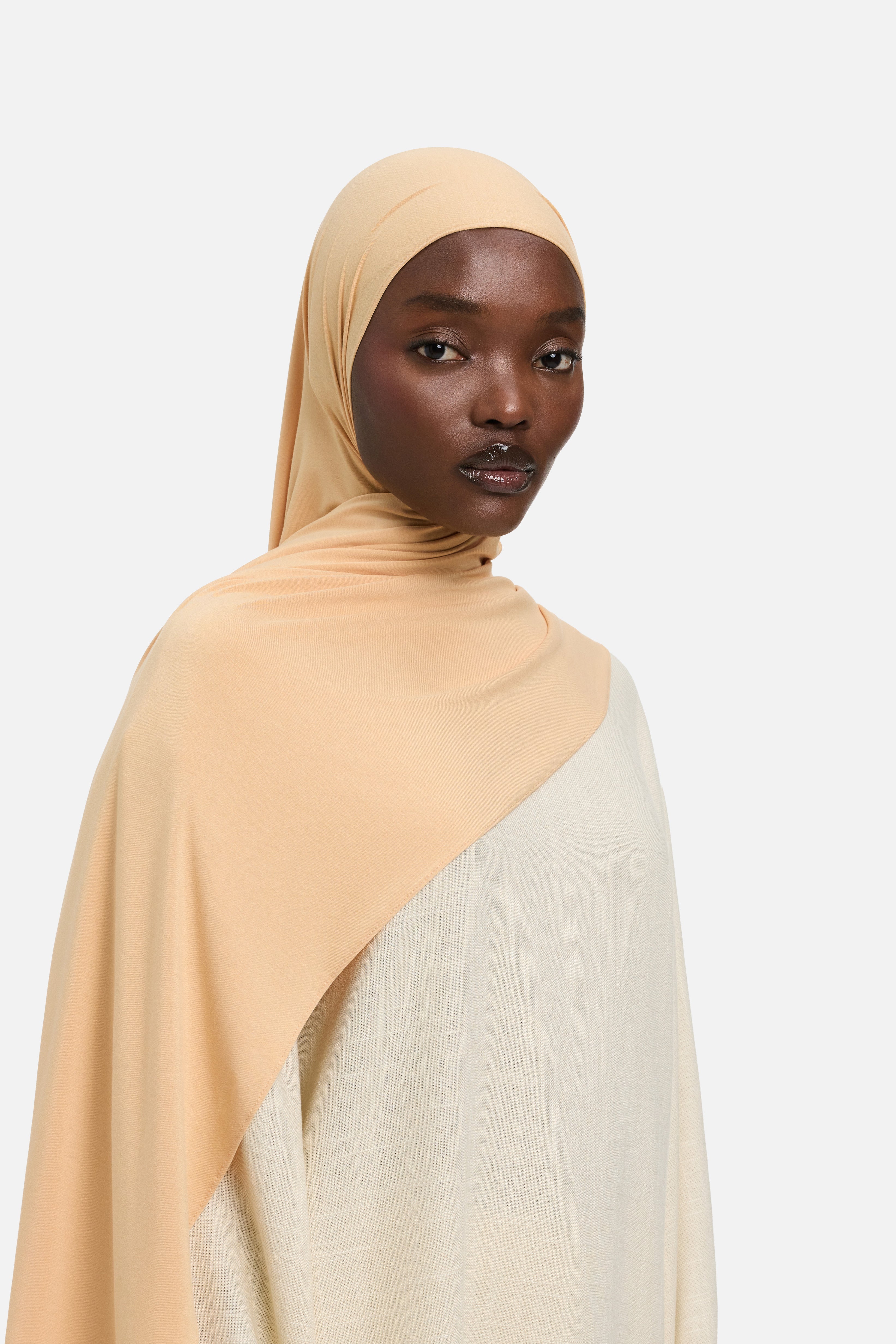 Bamboo Jersey Scarf | Beige Rose