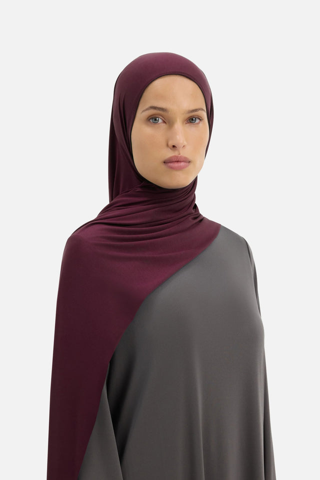 Bamboo Jersey Scarf | Blackcurrant