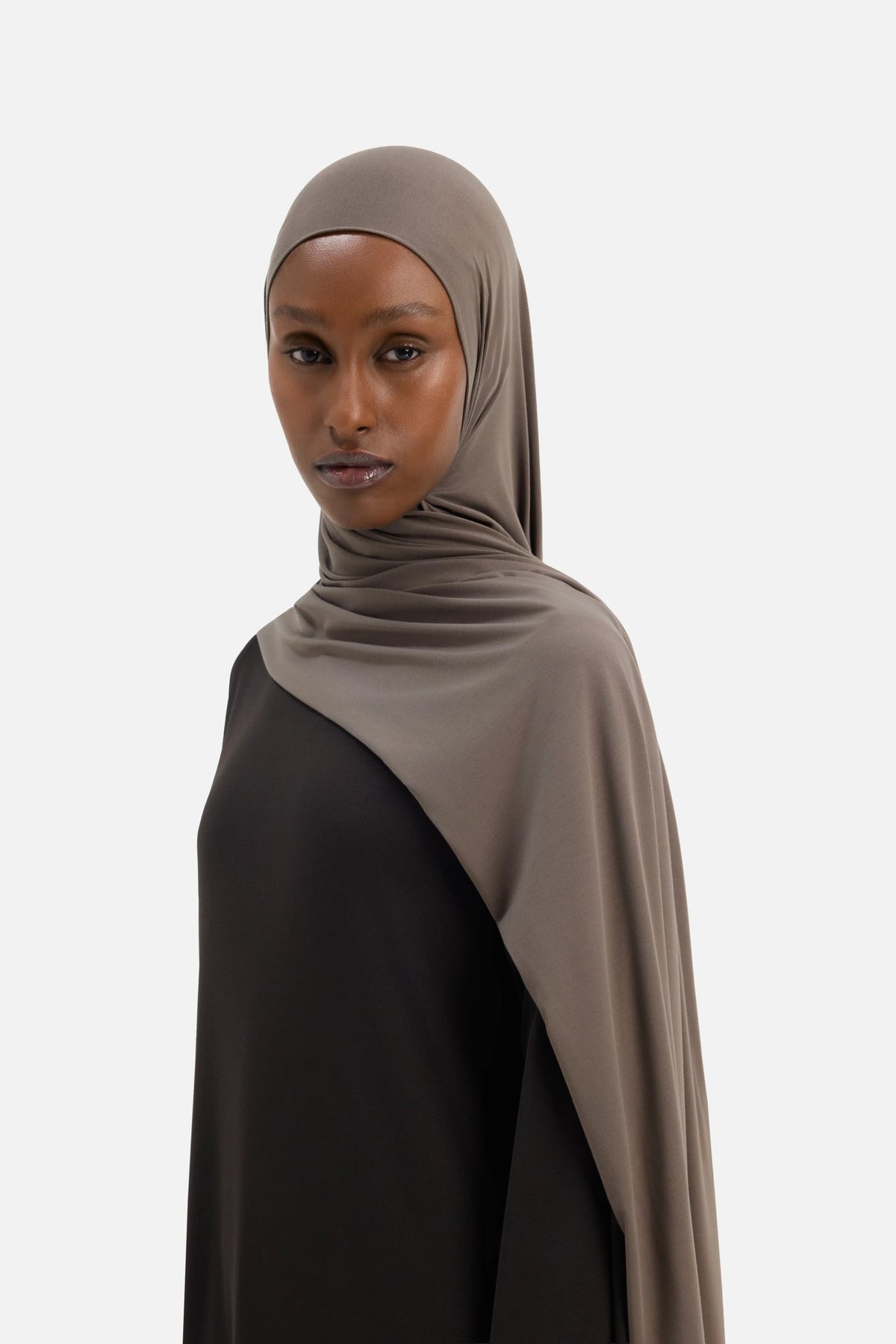 Bamboo Jersey Scarf | Brown Stone