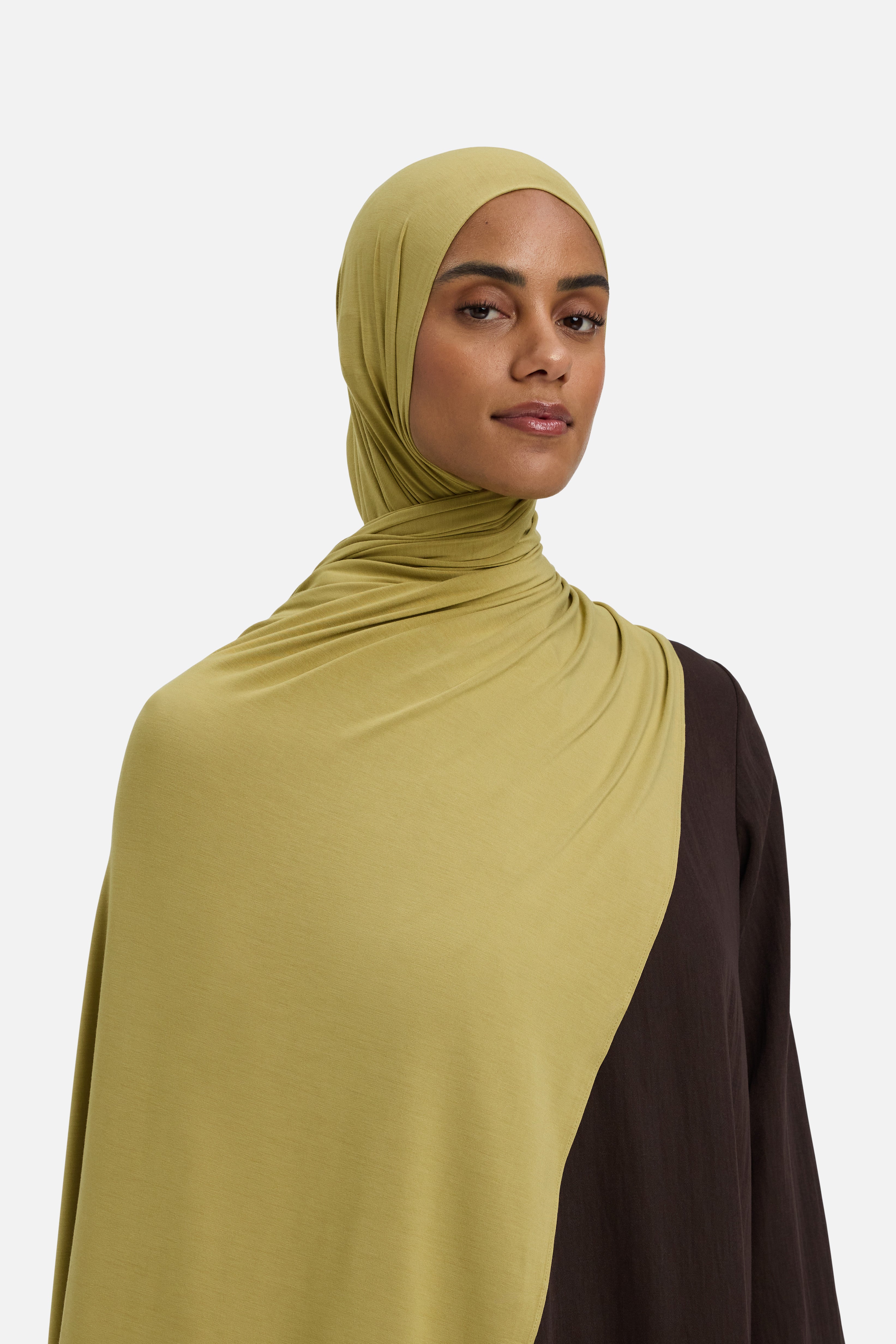Bamboo Jersey Scarf | Dark Pistachio | MERRACHI