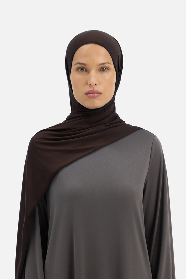 Bamboo Jersey Scarf | Dark Truffle