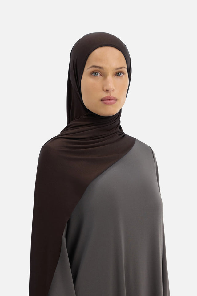 Bamboo Jersey Scarf | Dark Truffle