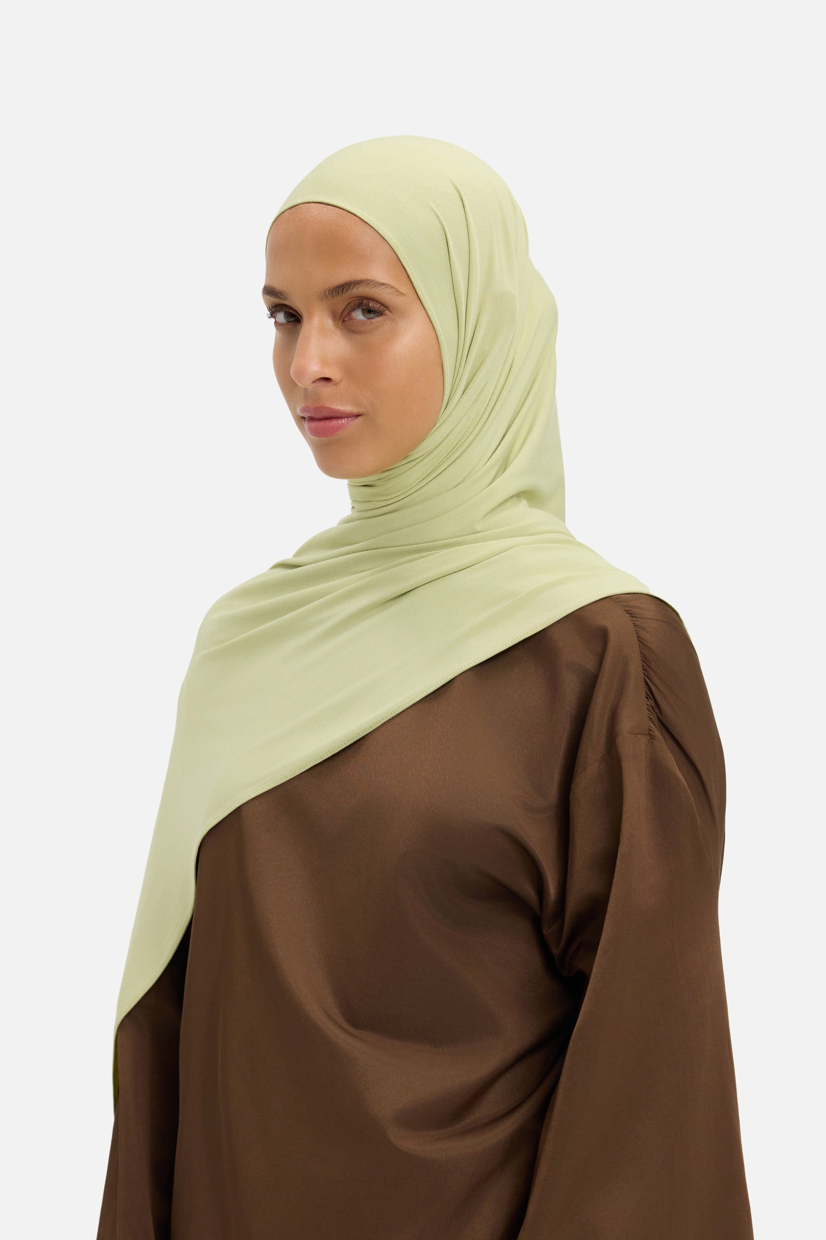 Bamboo Jersey Scarf | Iced Olive